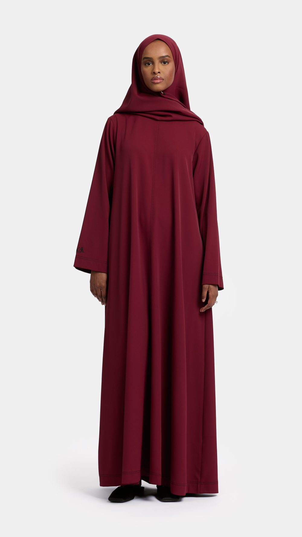 Trim abaya Burgundy