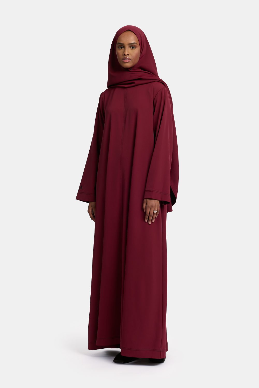 Trim abaya Burgundy - Afbeelding 2