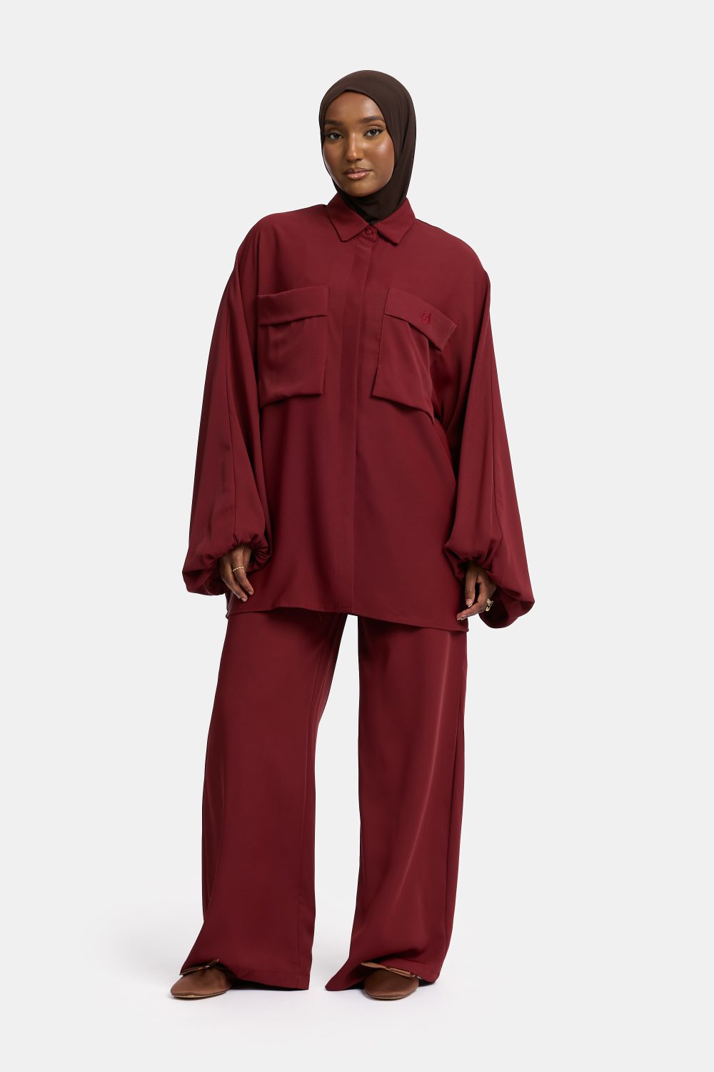 Belle Allure twinset Burgundy