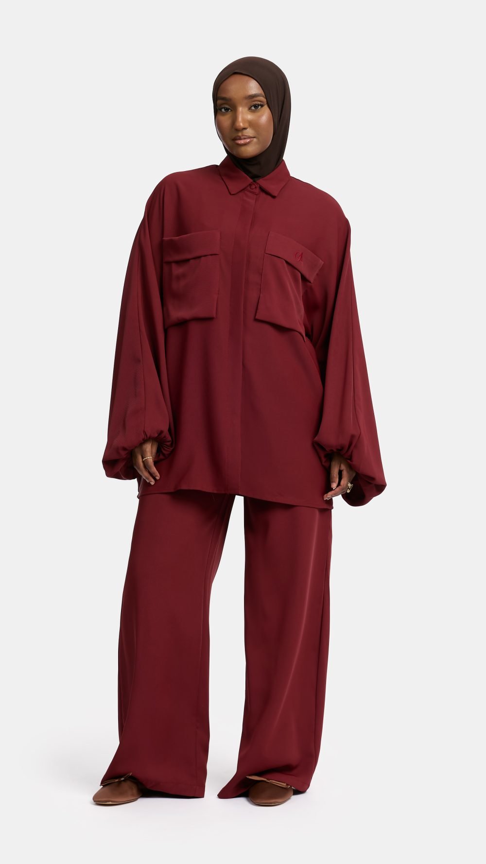 Belle Allure twinset Burgundy
