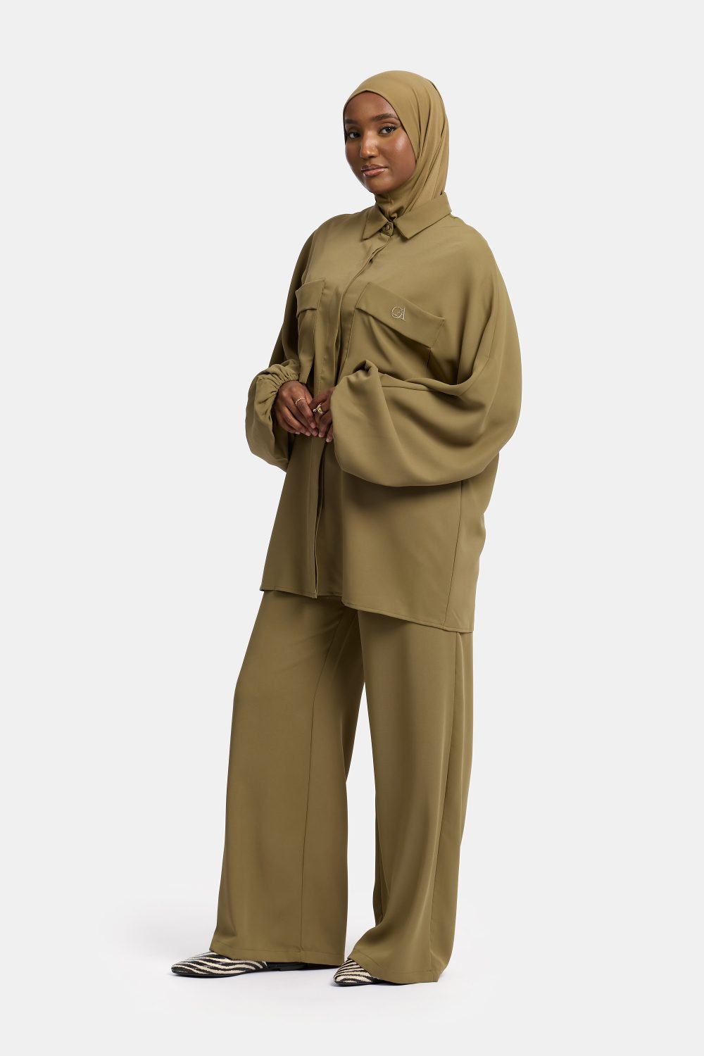 Belle Allure twinset Moss Khaki - Afbeelding 2