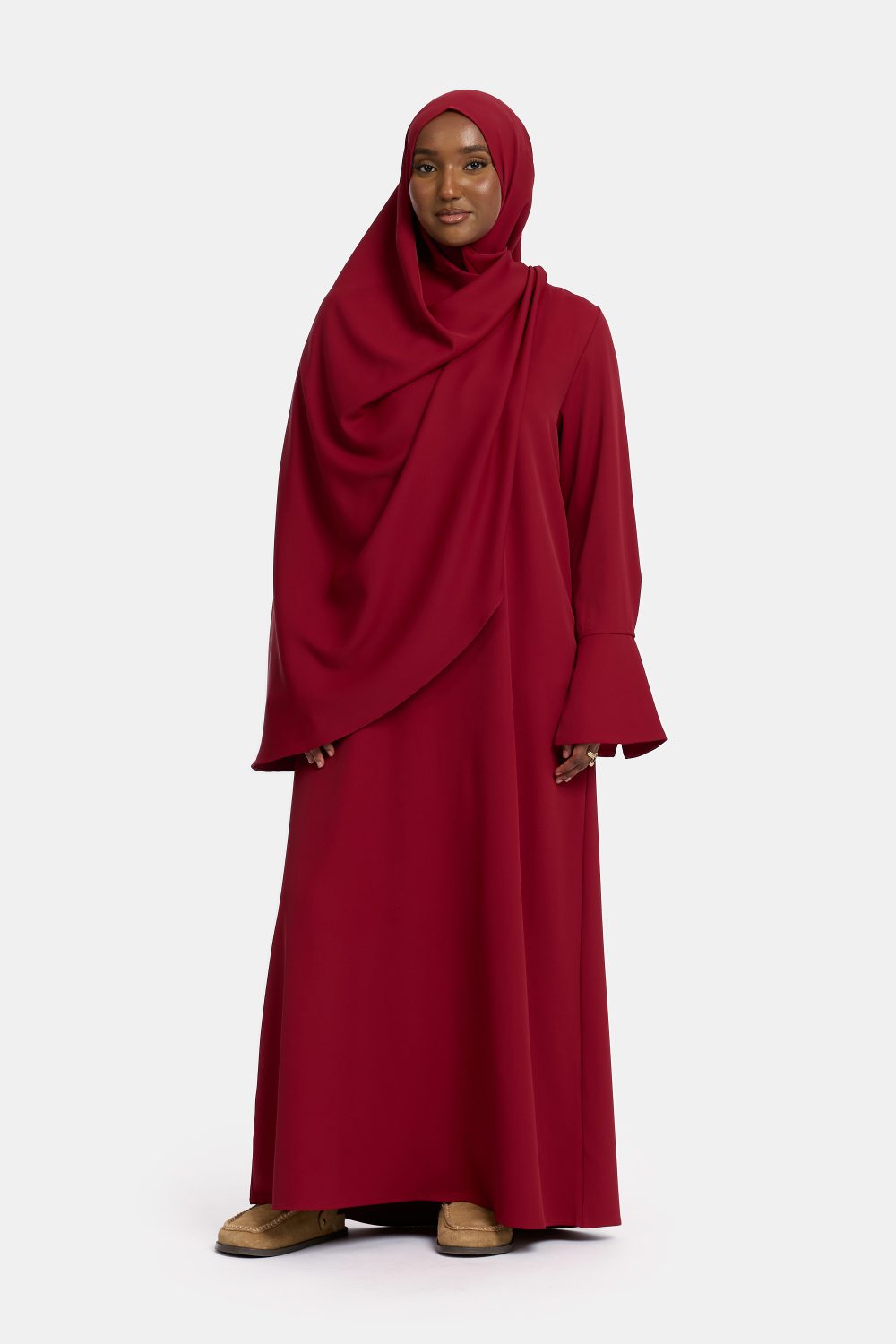 Simplicity abaya Bordeaux