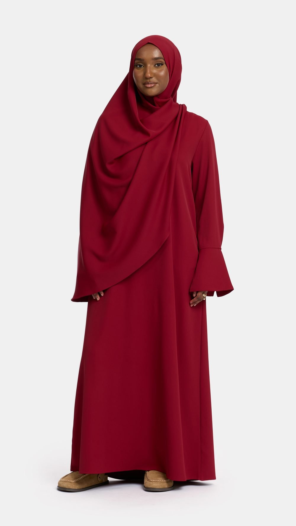 Simplicity abaya Bordeaux