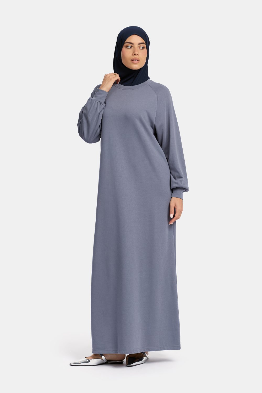 Sweater abaya Steel Blue