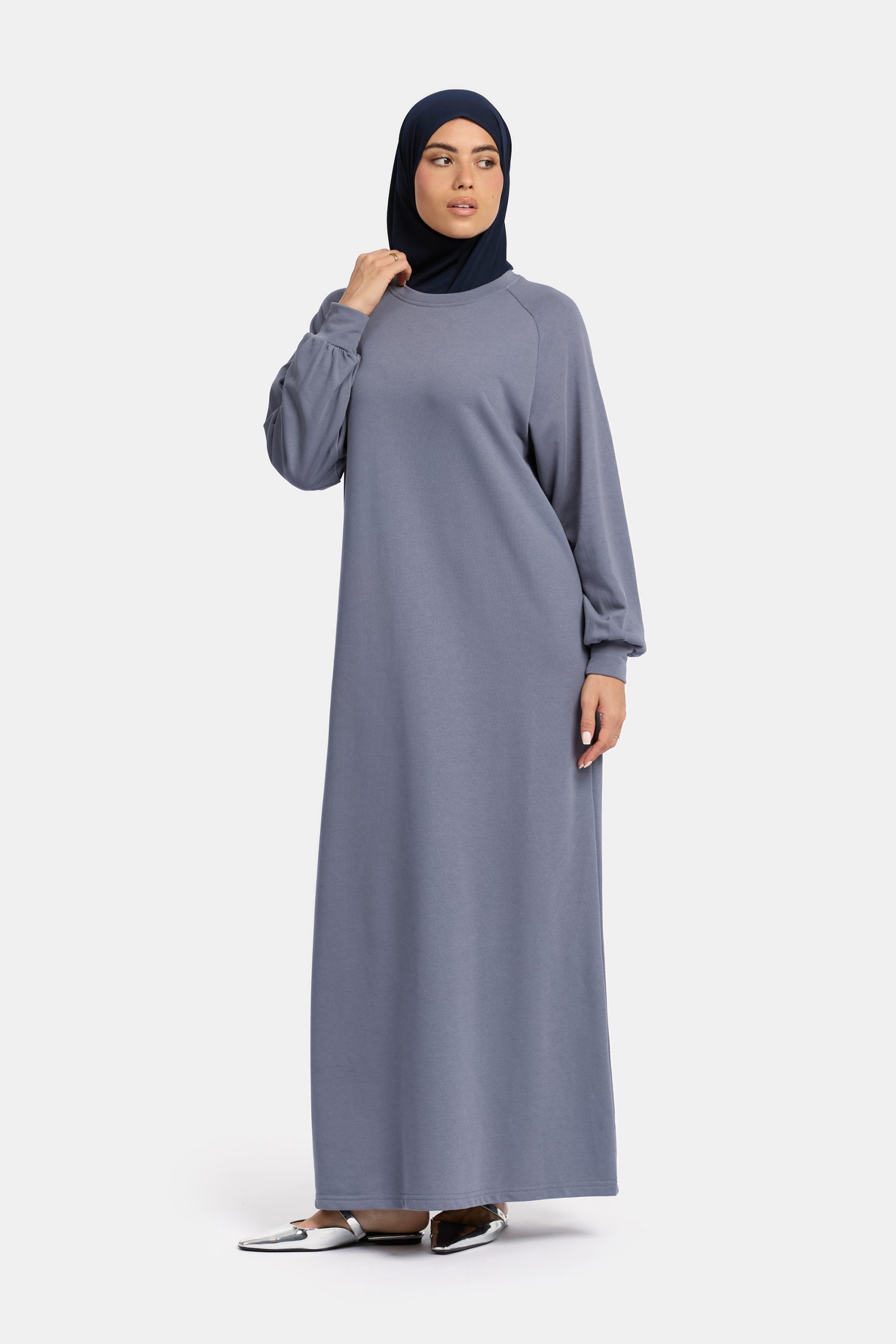 Sweater abaya Steel Blue