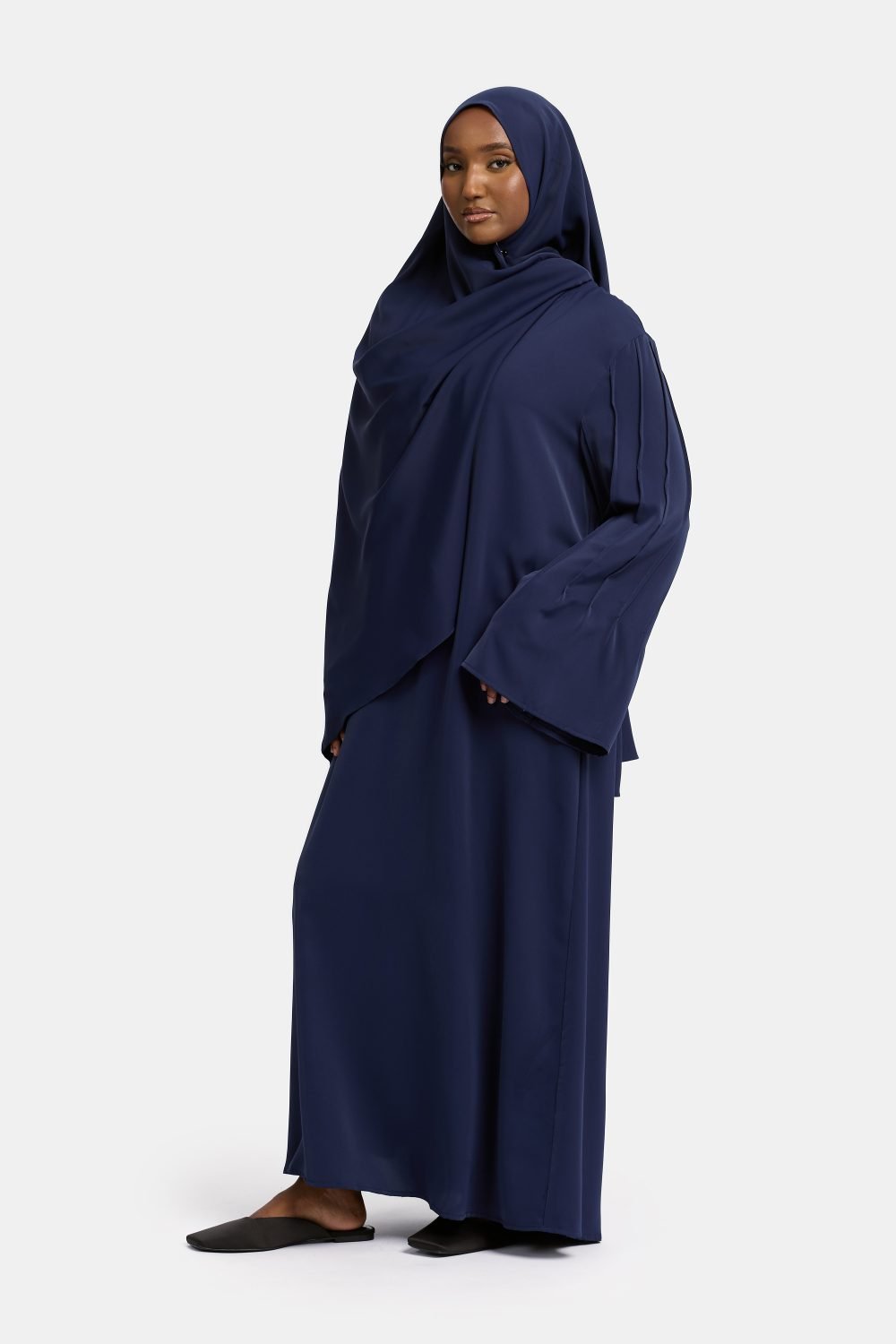 Finesse abaya Deep Navy - Afbeelding 2