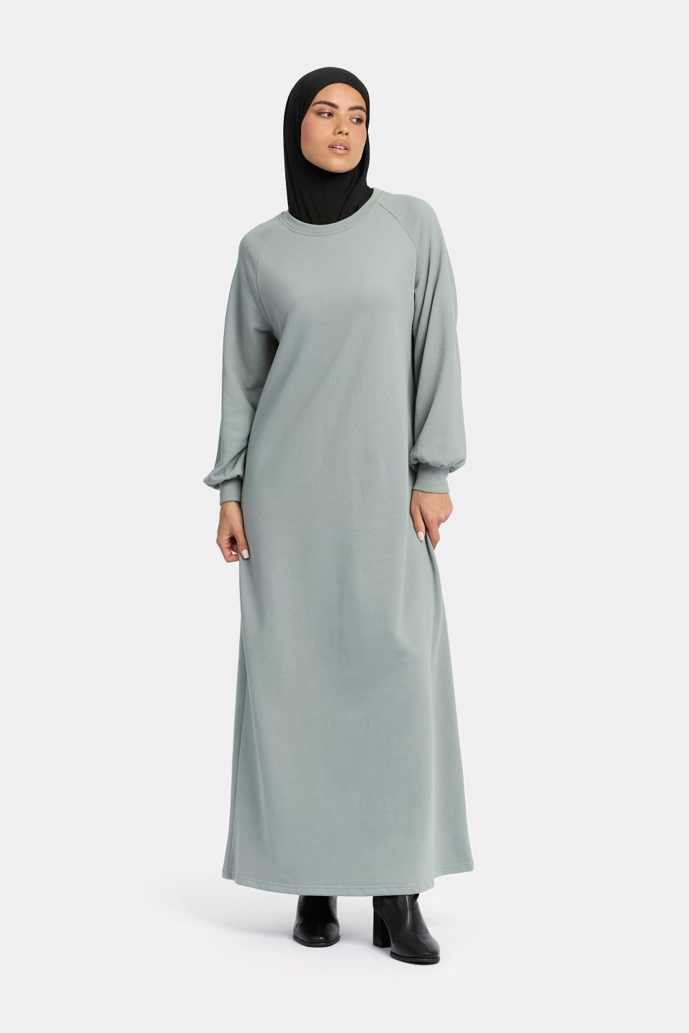 Sweater abaya Dolphin Grey - Afbeelding 3