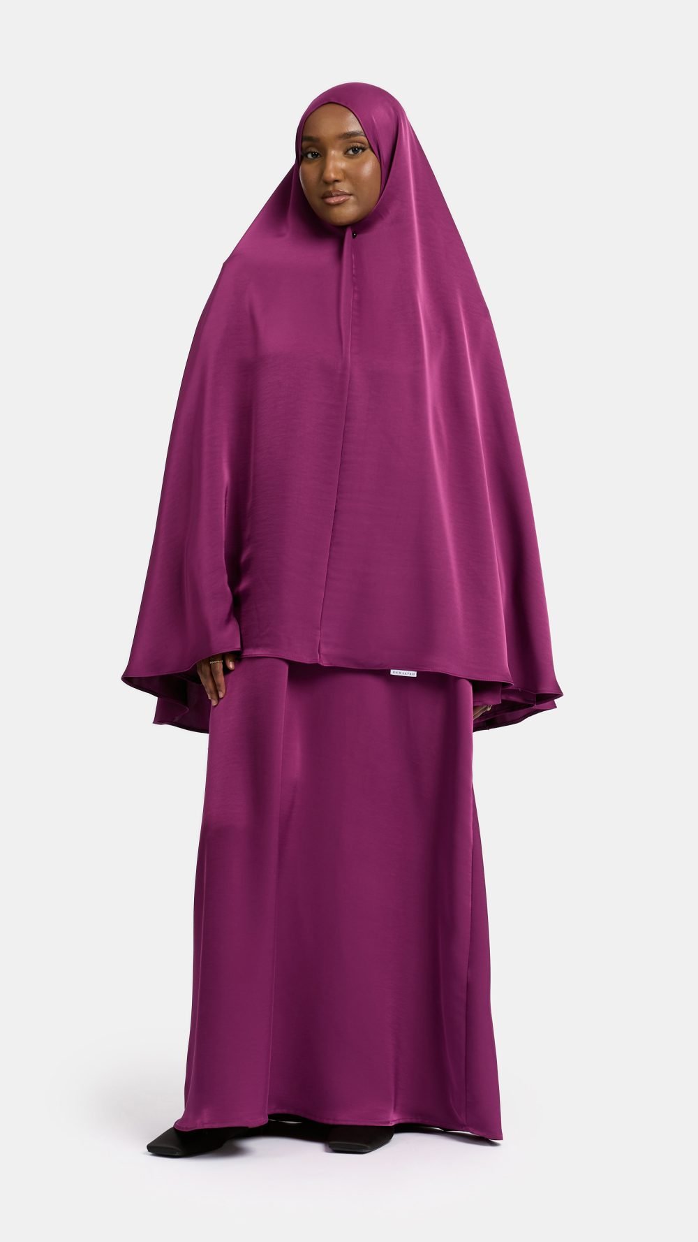 Heup khimar Burgundy Purple (Finesse Satin)