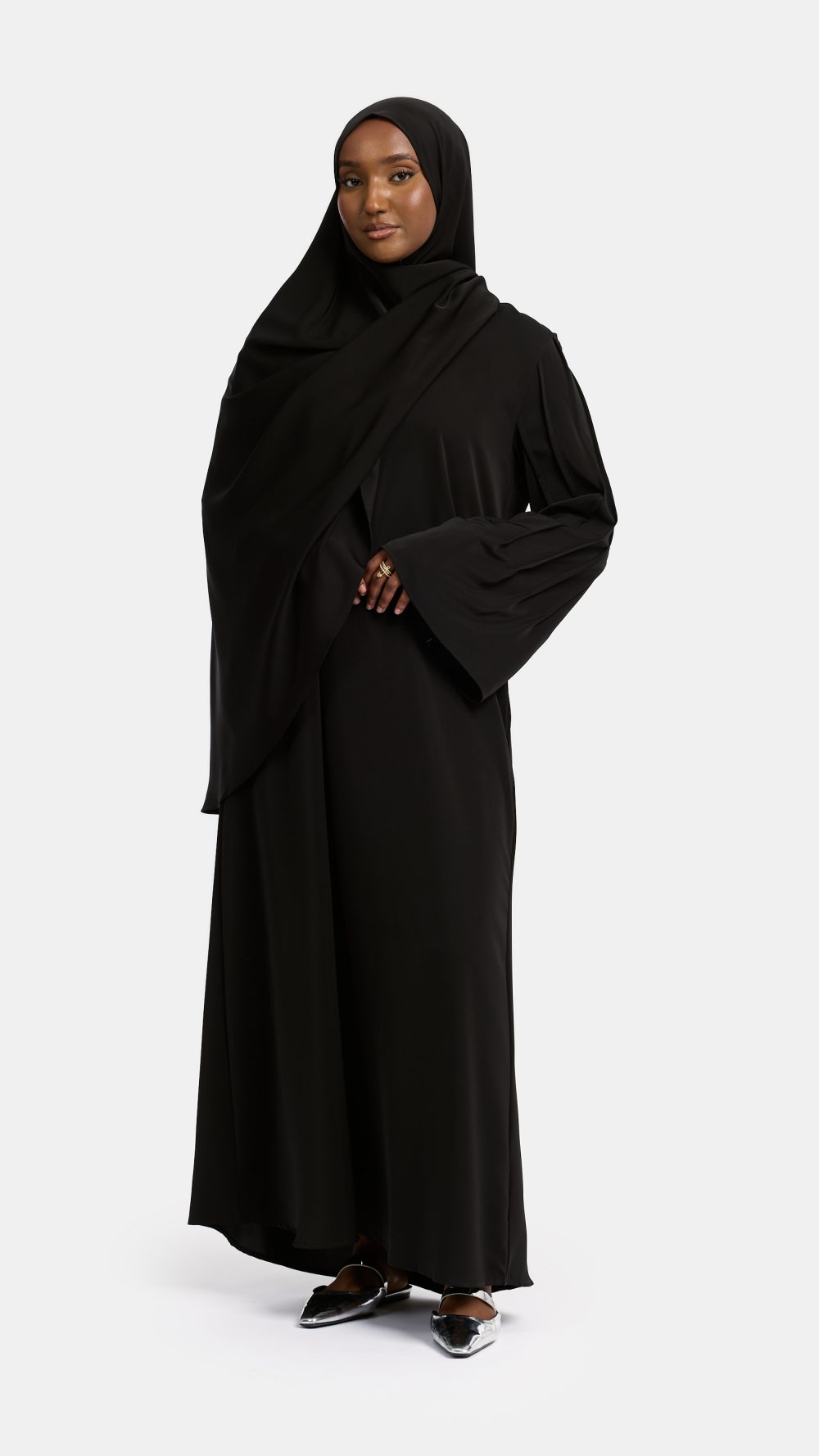 Finesse abaya Black