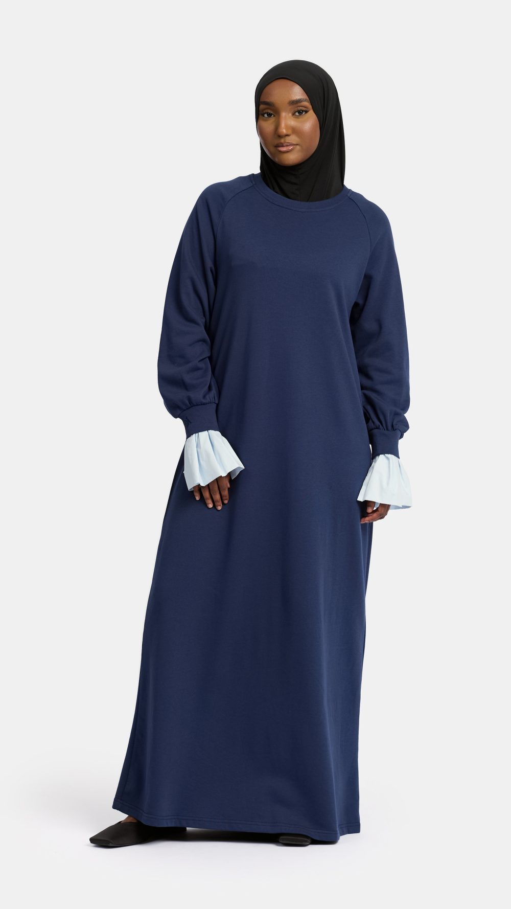 Sweater blouse abaya Dark Blue