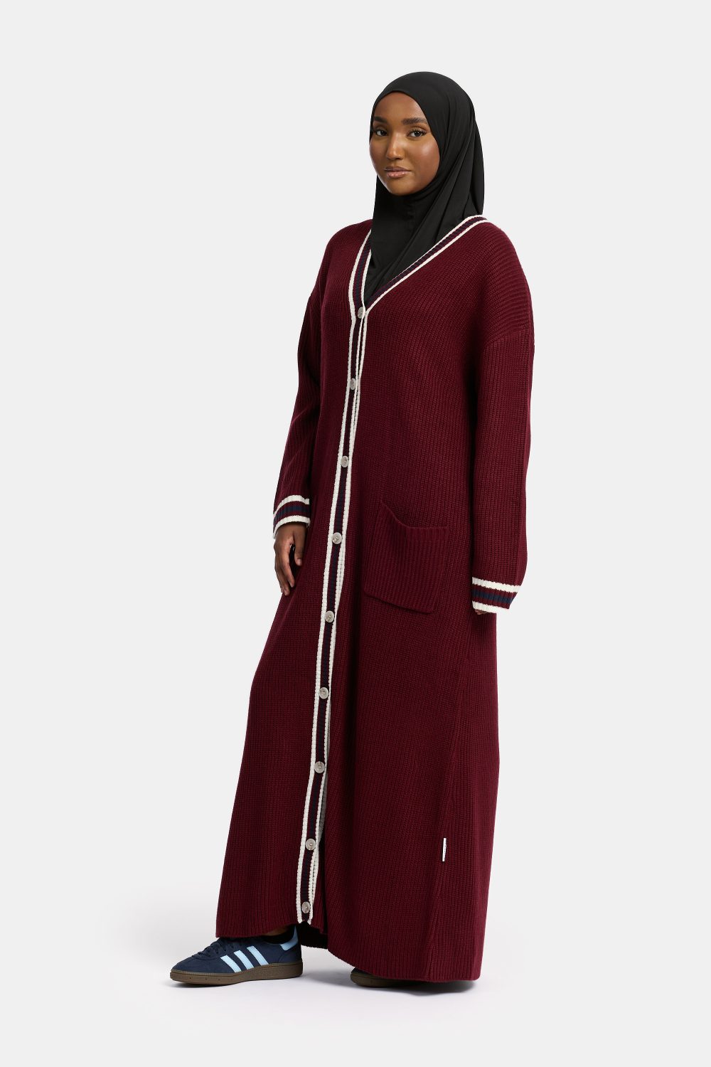 Knitted cardigan Deep Burgundy - Afbeelding 3