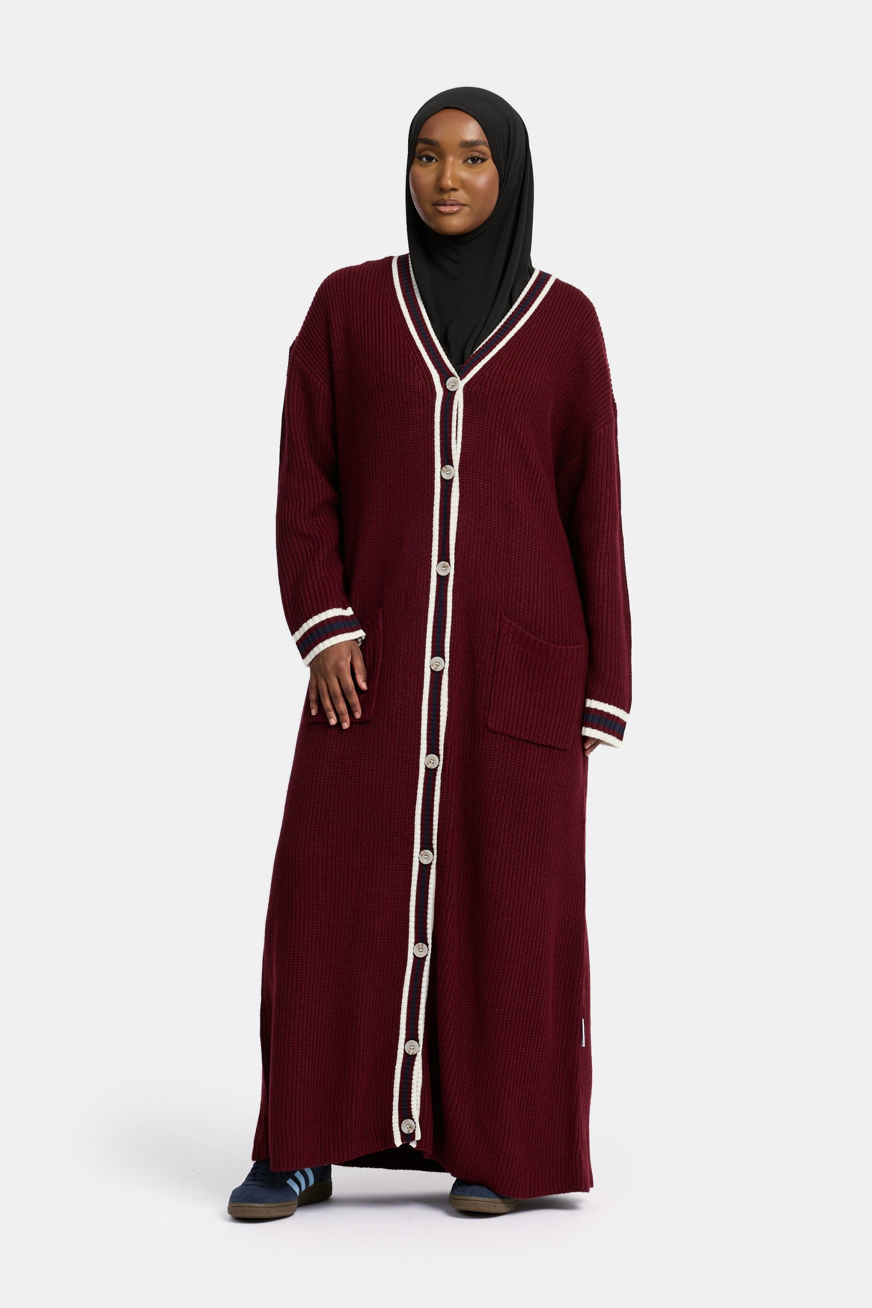 Knitted cardigan Deep Burgundy