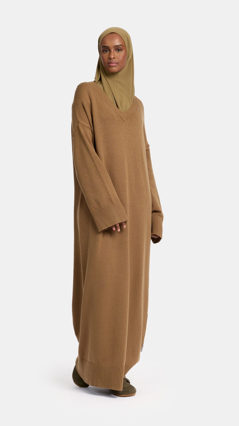 Tricot abaya Moss Khaki