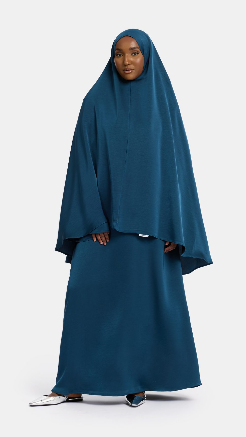 Heup khimar Arabian green (Finesse Satin)