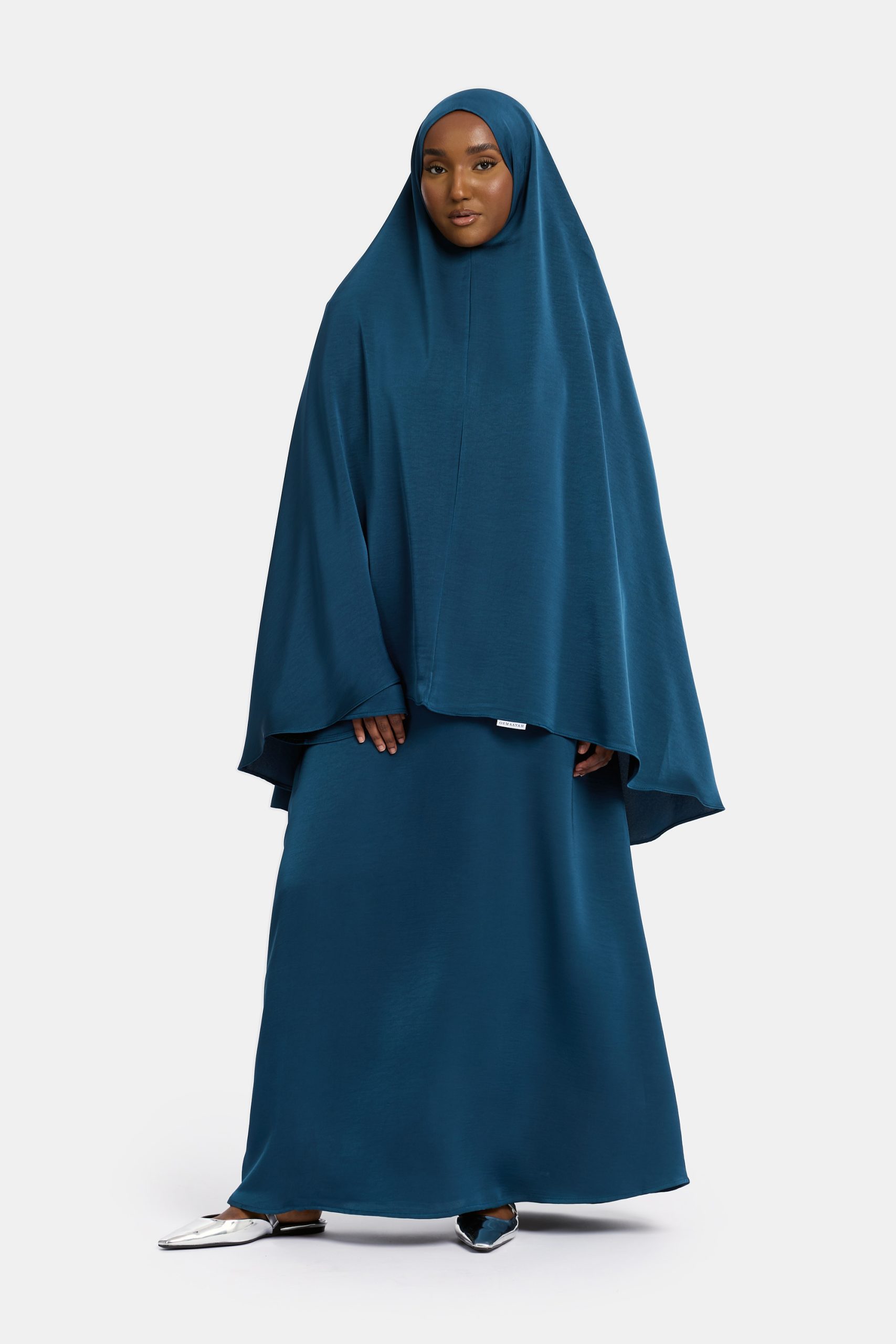 Heup khimar Arabian green (Finesse Satin)