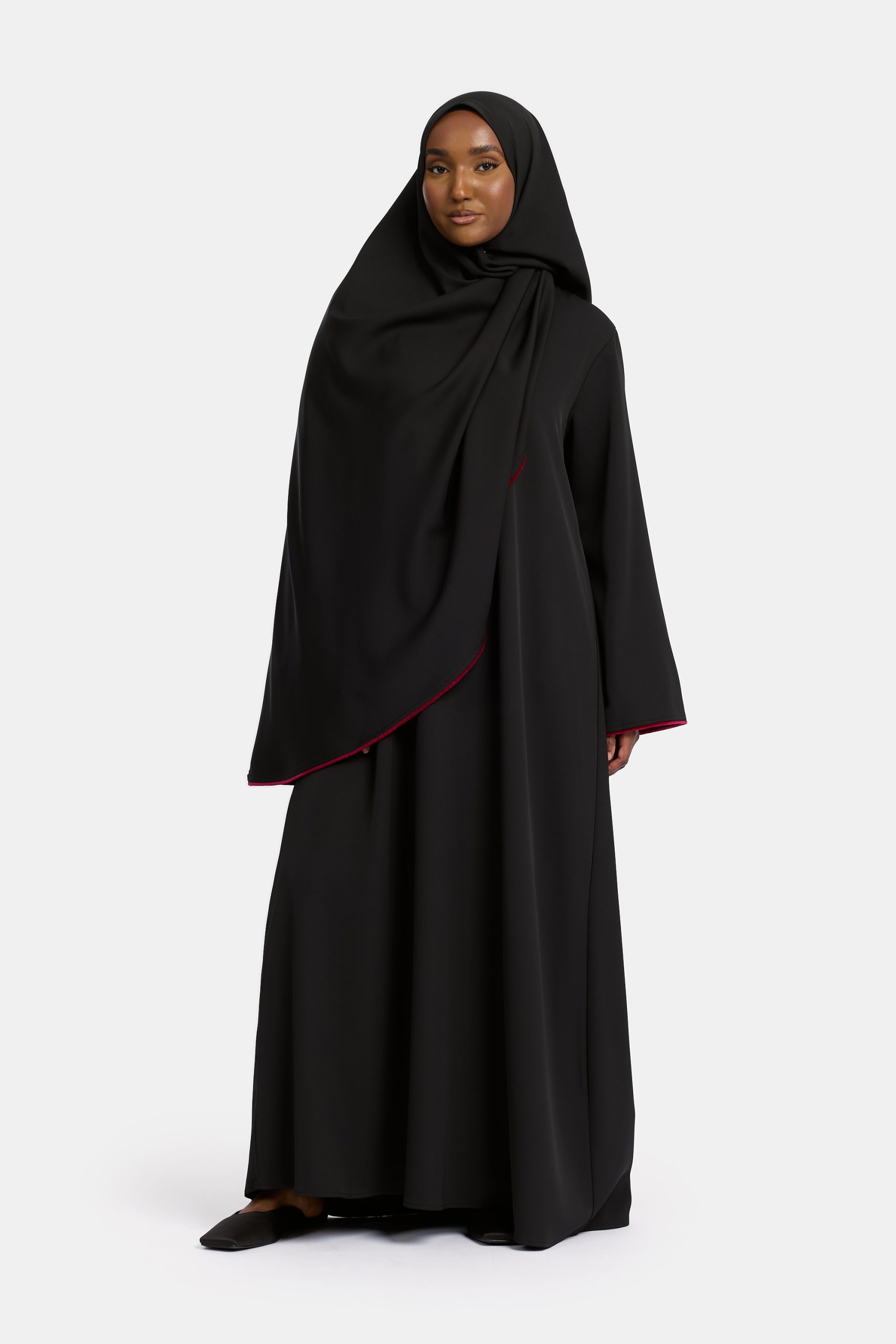 Velvet abaya Black