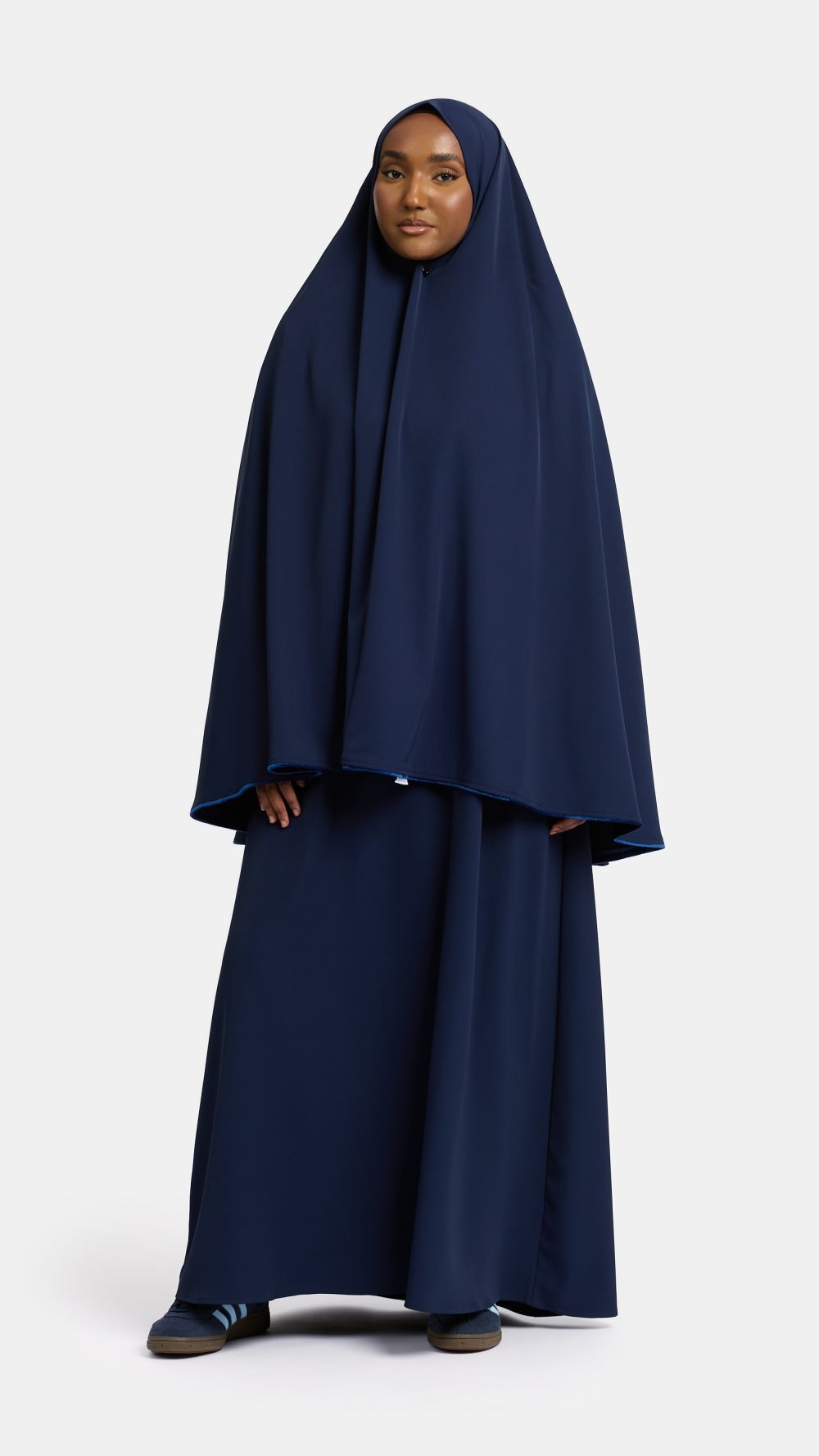 Velvet khimar Dark Blue