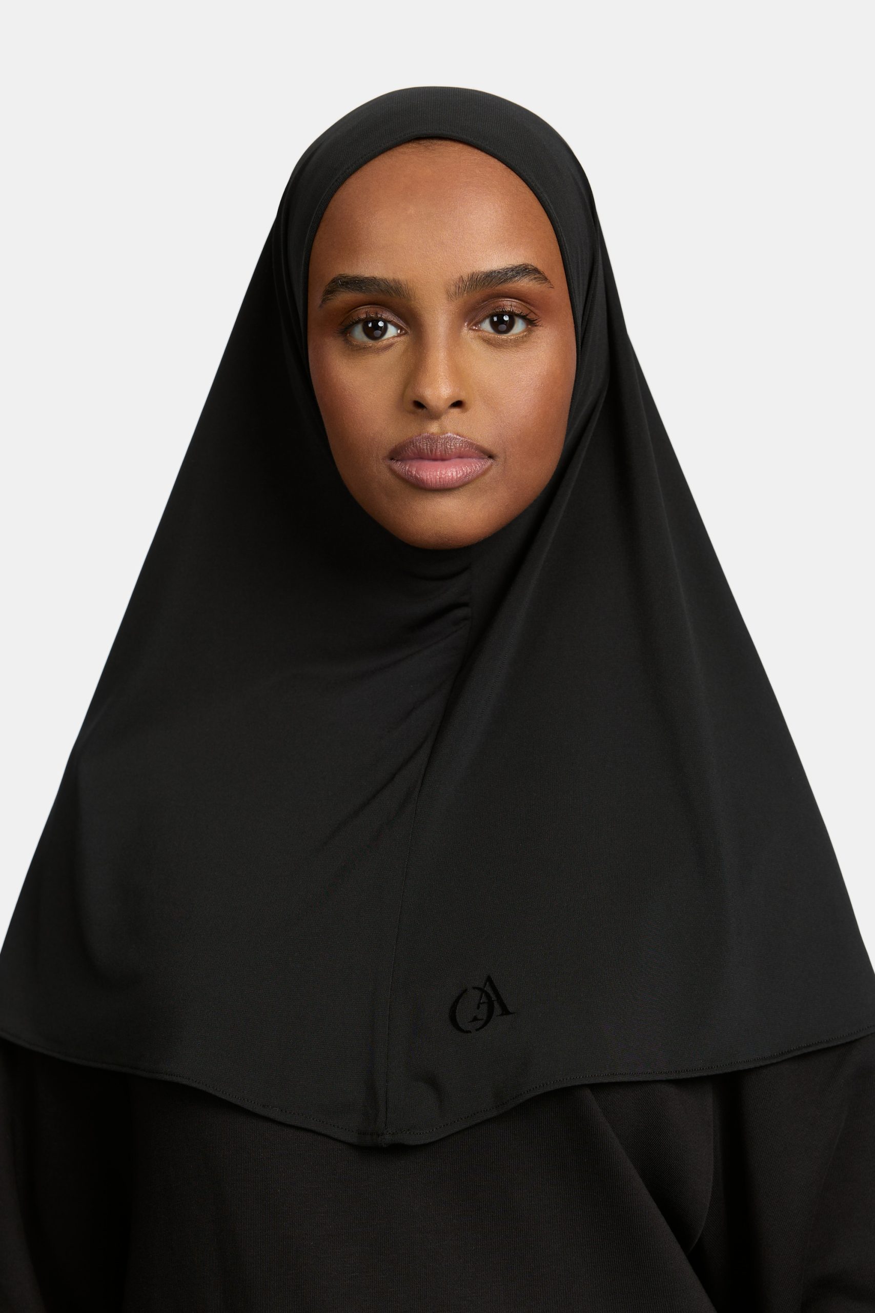 Premium jersey hijab Black