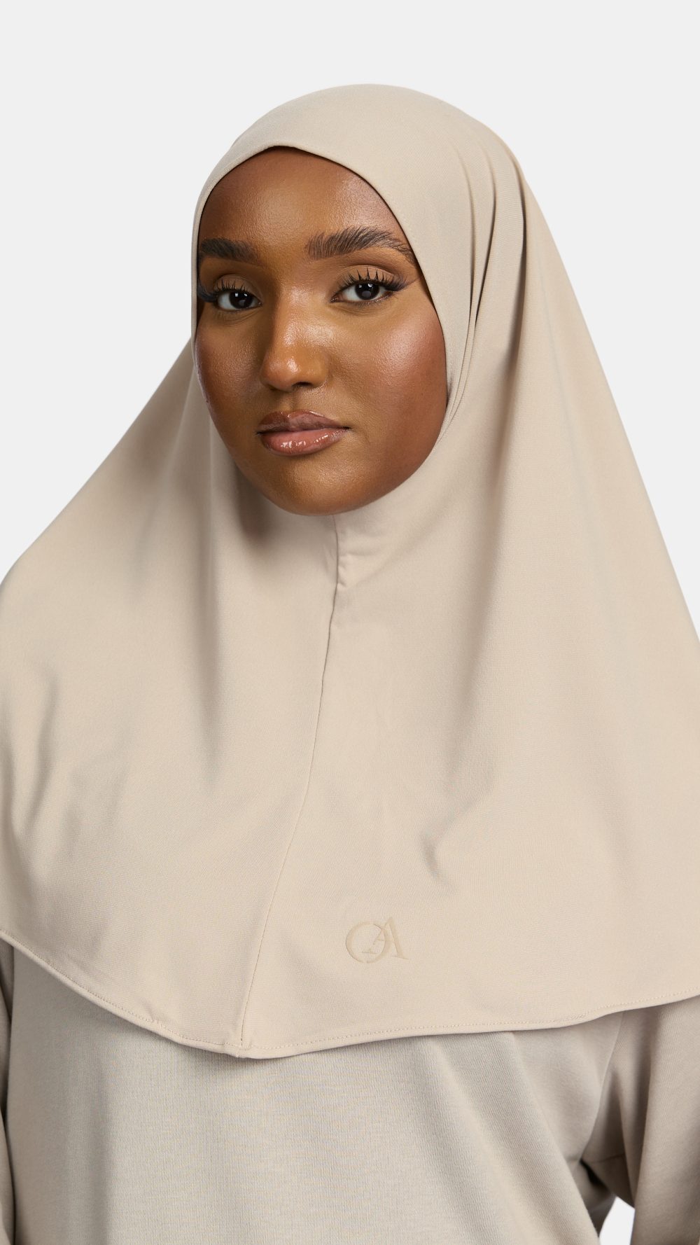 Premium jersey hijab Clay