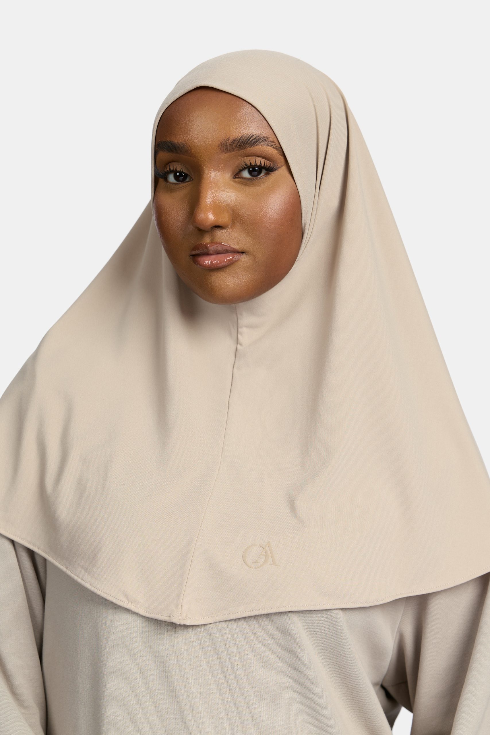 Premium jersey hijab Clay