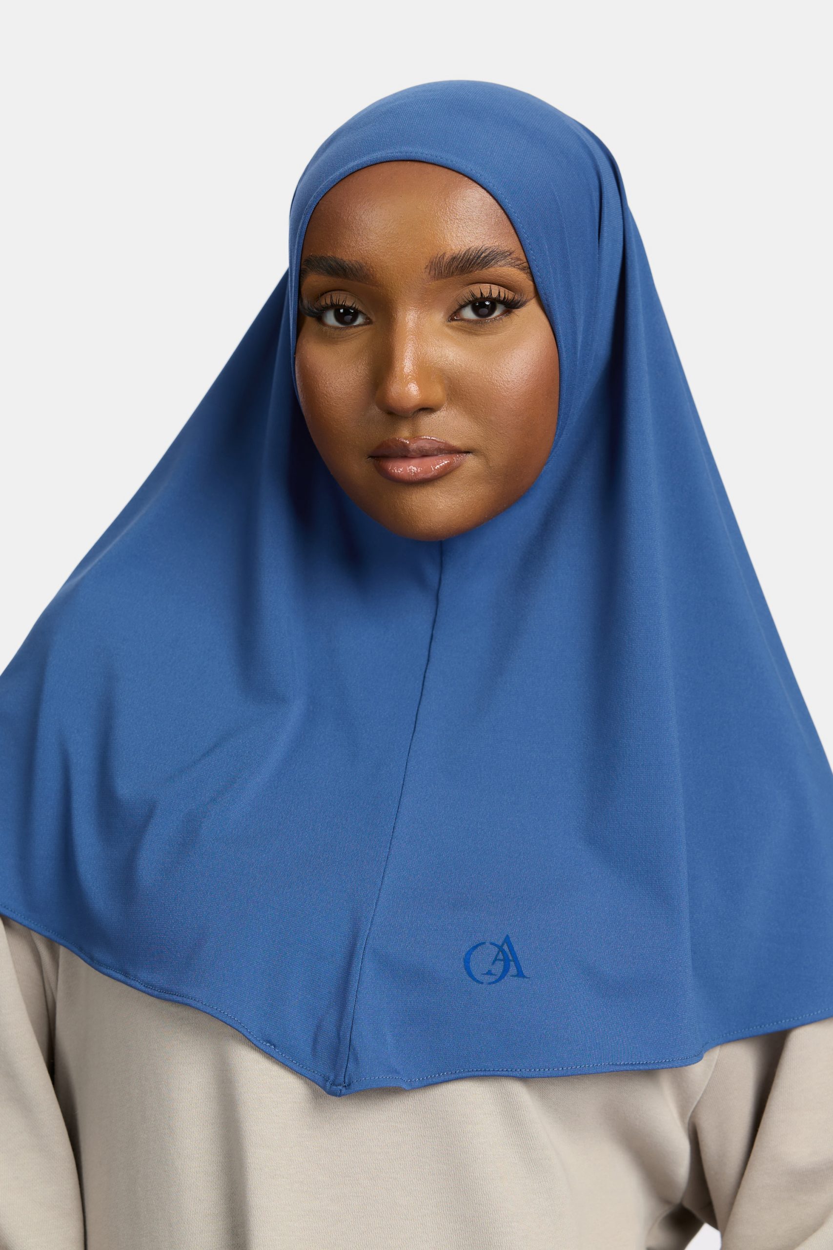Premium jersey hijab Indigo
