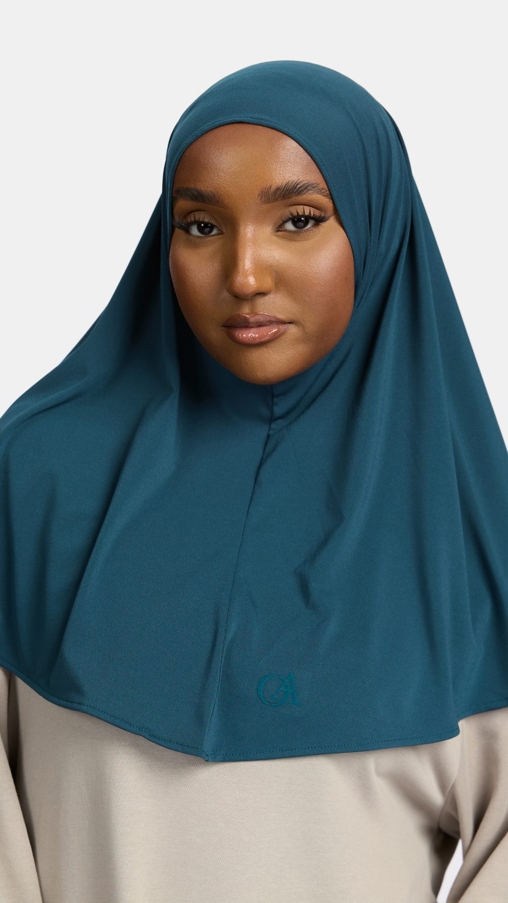 Premium jersey hijab Vintage Teal