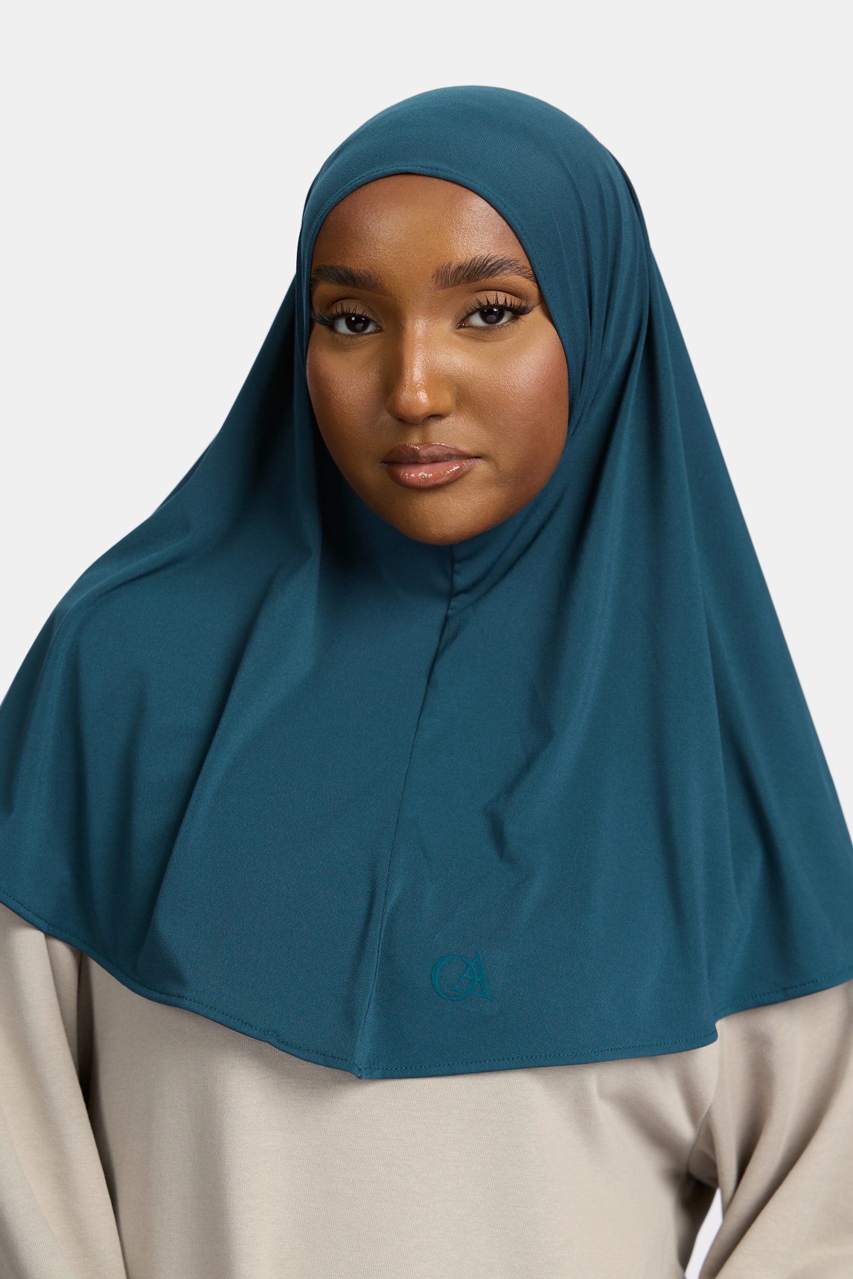 Premium jersey hijab Vintage Teal