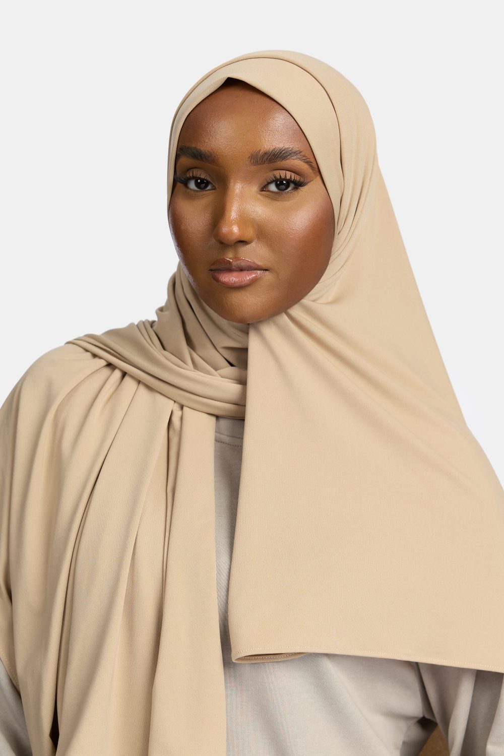 Premium jersey scarf Bone