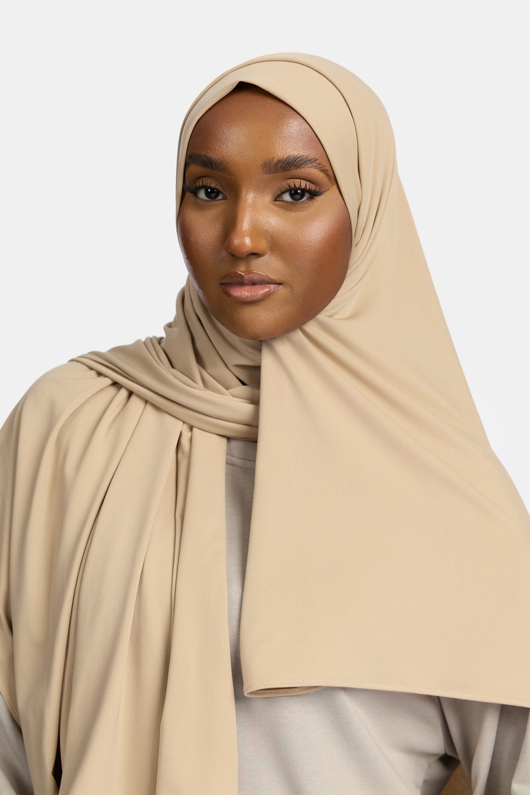 Premium jersey scarf Bone