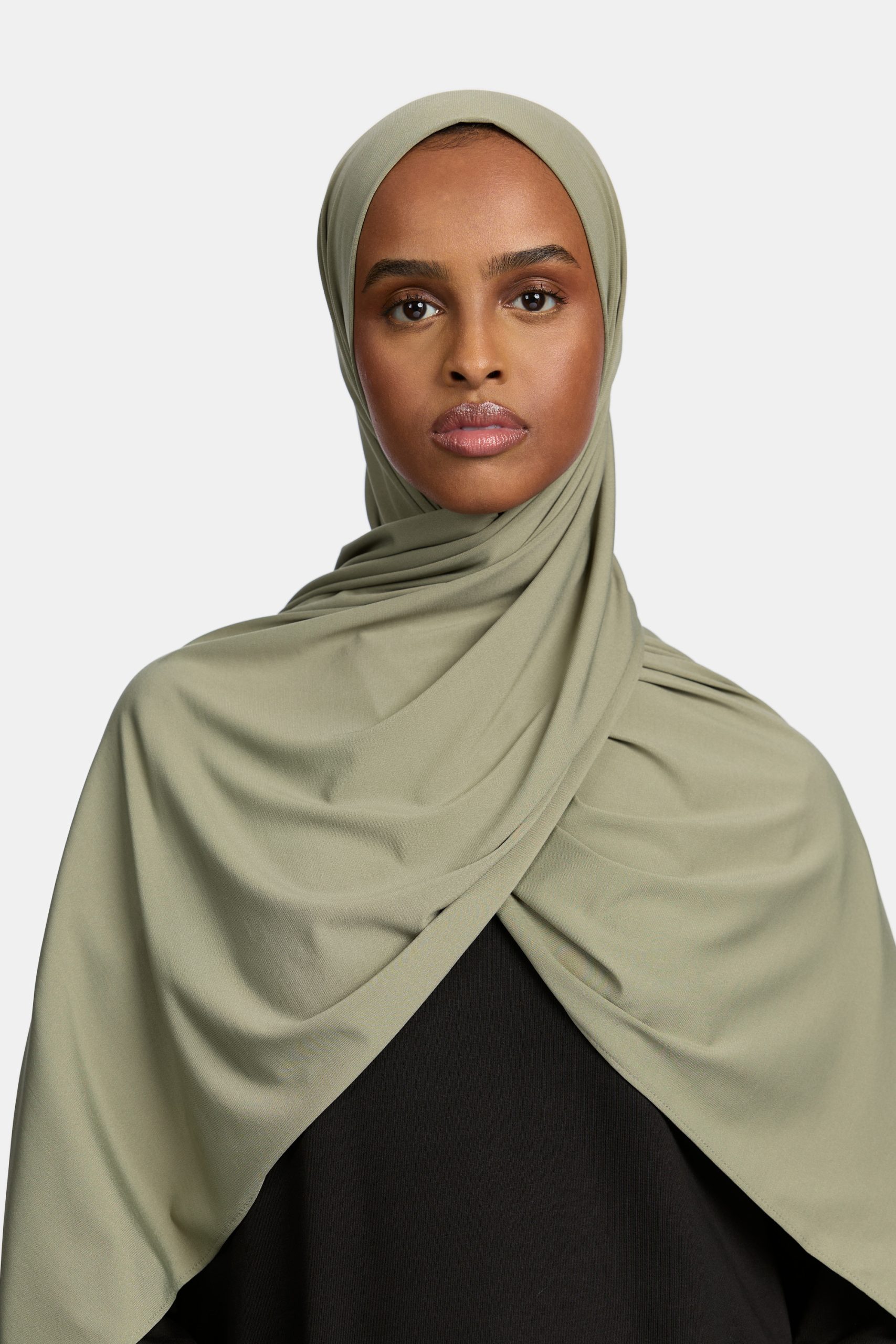 Premium jersey scarf Dark Sage