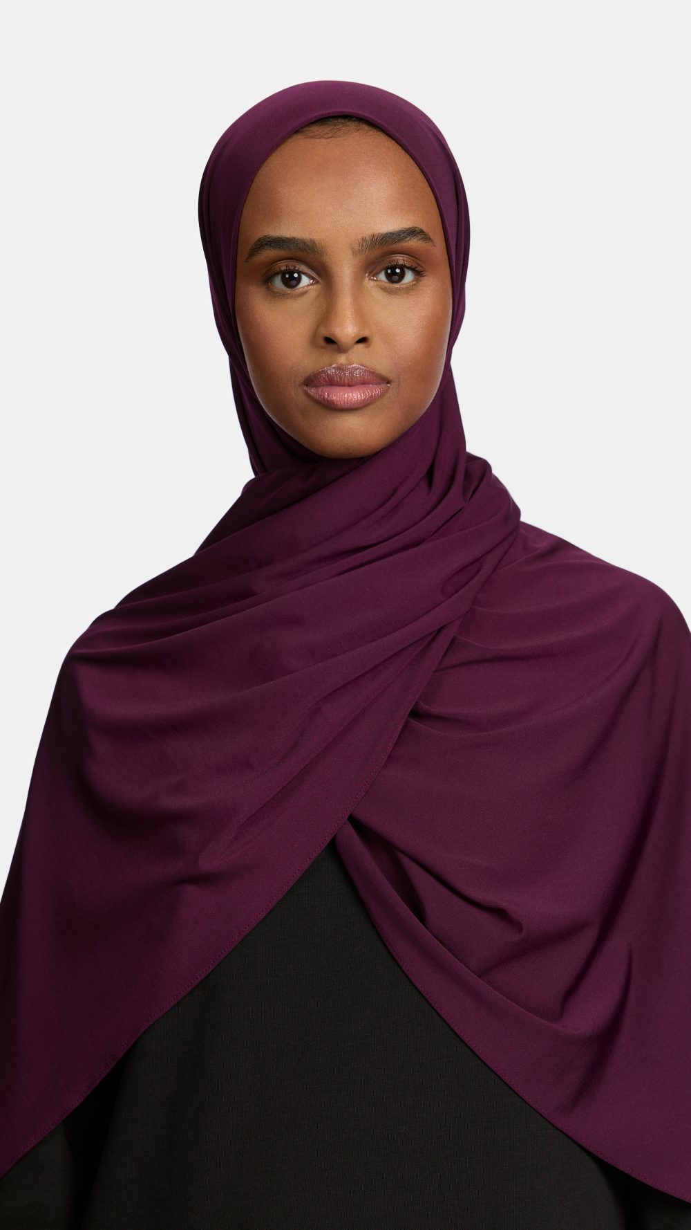 Premium jersey scarf Egg plant