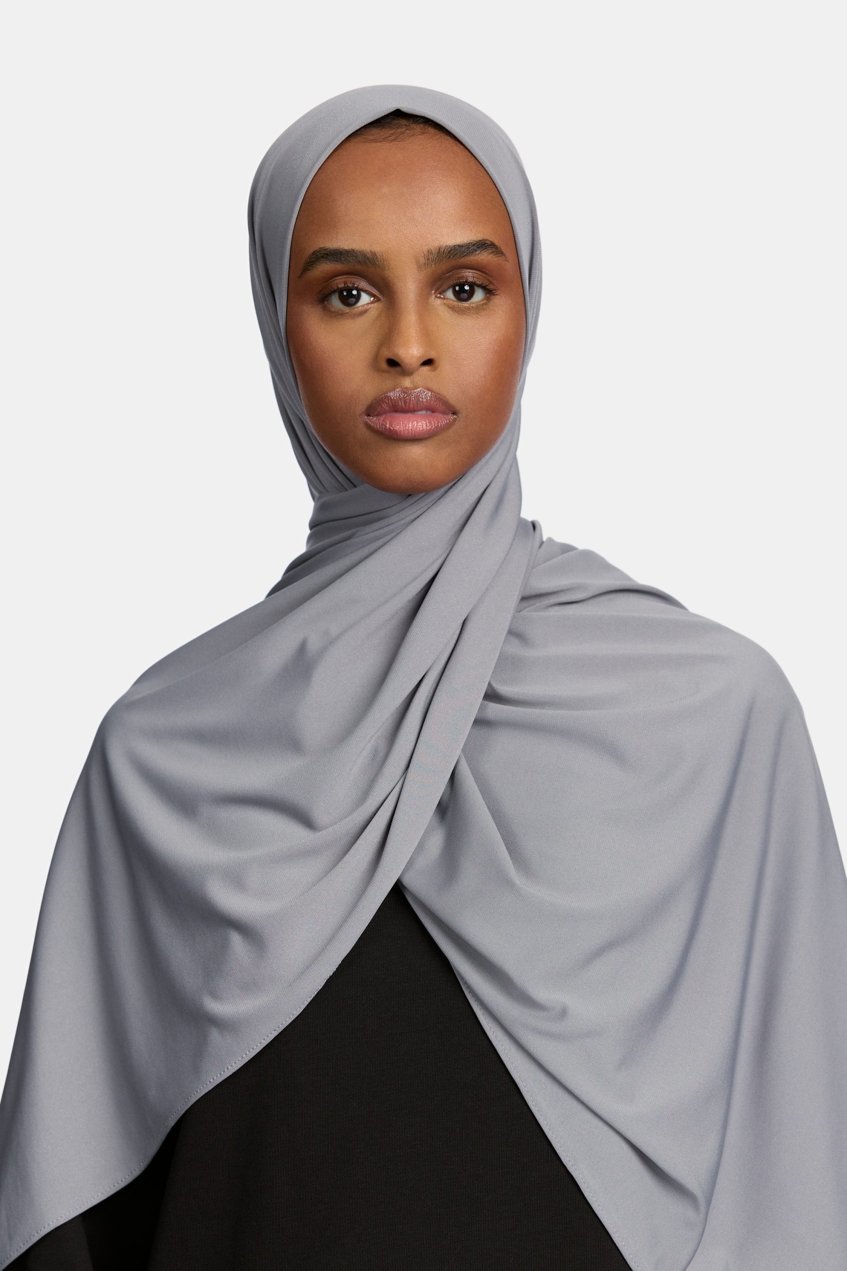 Premium jersey scarf Grey Blue