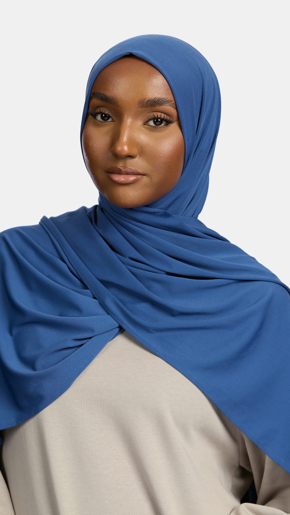 Premium jersey scarf Indigo