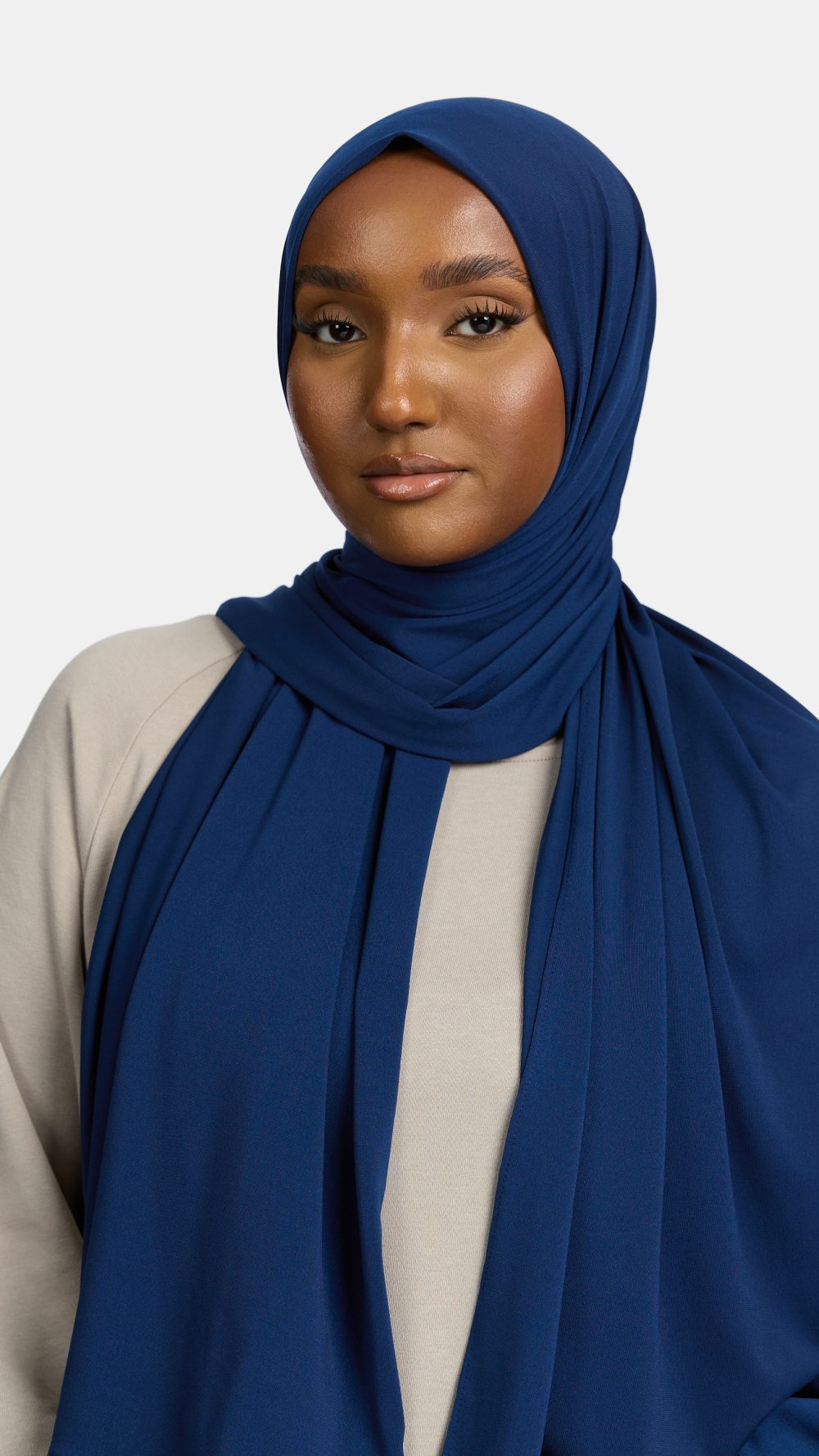 Premium jersey scarf Navy
