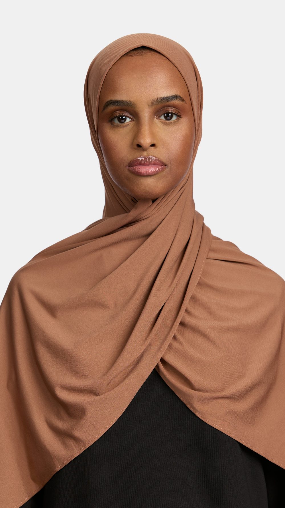 Premium jersey scarf Warm Brown