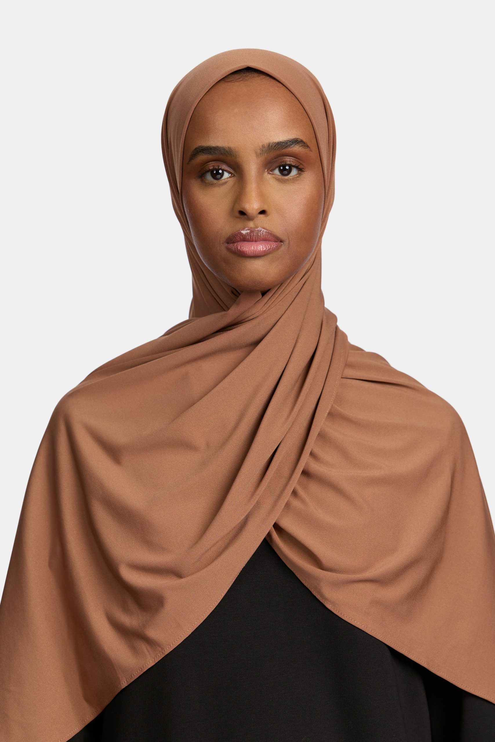 Premium jersey scarf Warm Brown