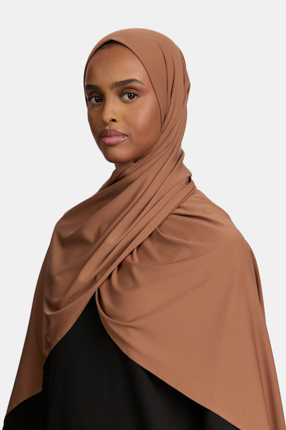 Premium jersey scarf Warm Brown - Afbeelding 2