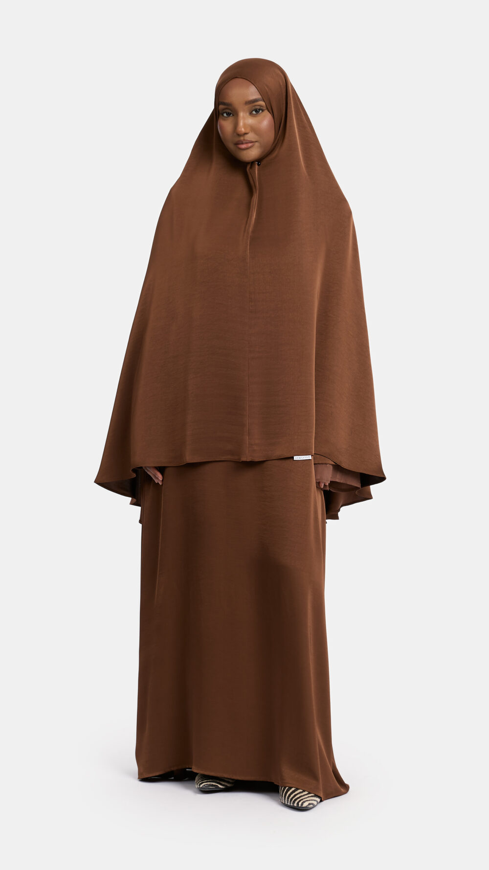 Heup khimar Chocolate (Double sleeve)