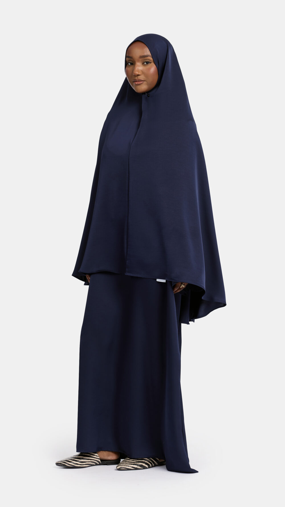 Heup khimar Dark Blue (Double sleeve)