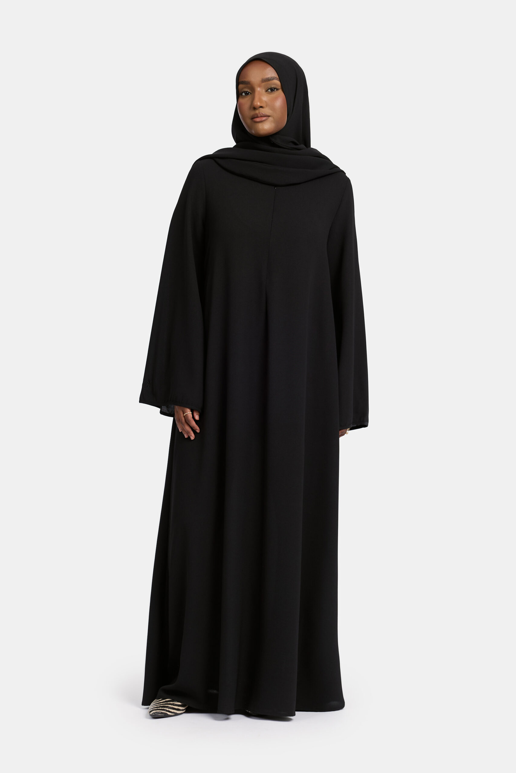 Lightweight stretch abaya Black - Afbeelding 2