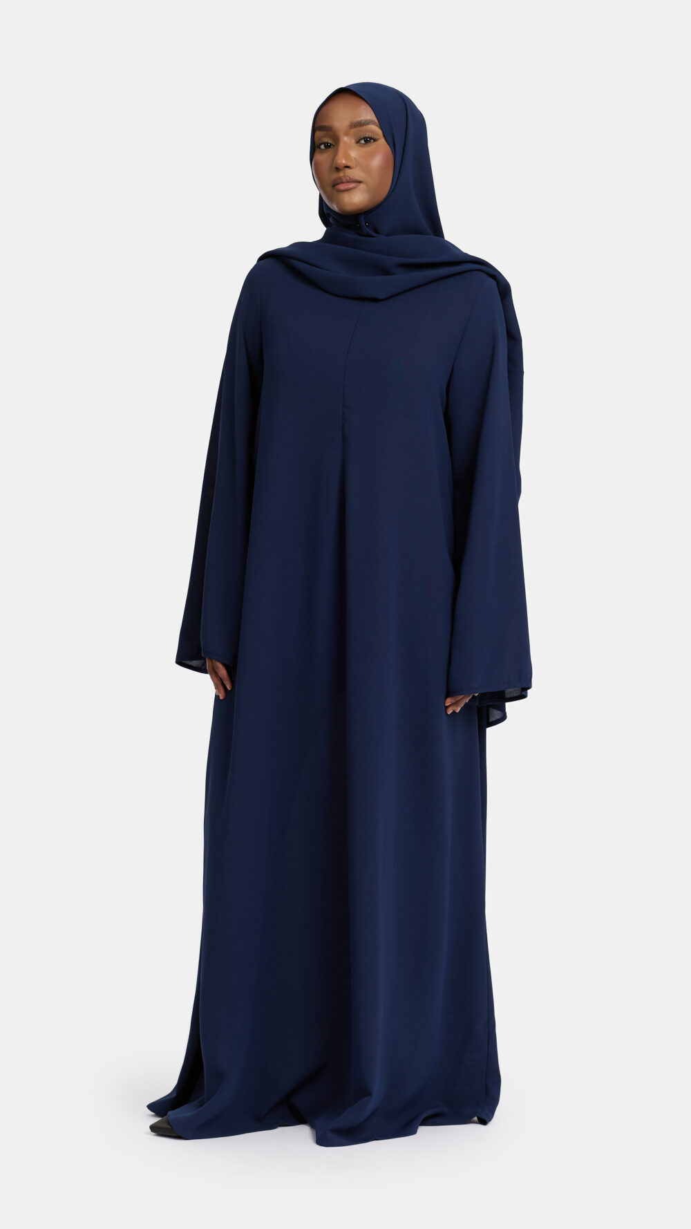 Lightweight stretch abaya Navy
