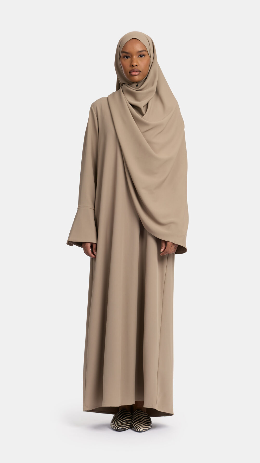 Simplicity abaya Greyish