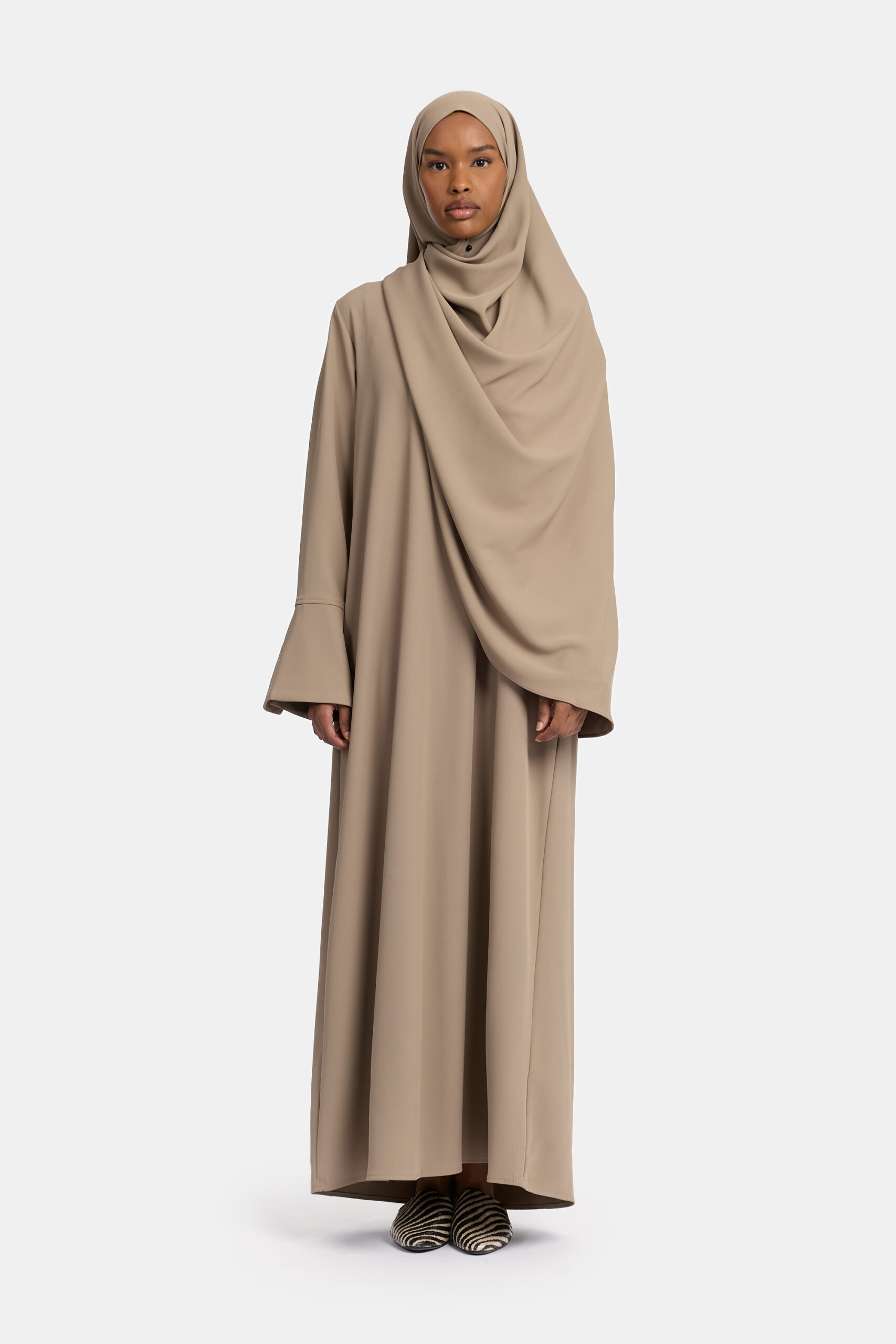 Simplicity abaya Greyish
