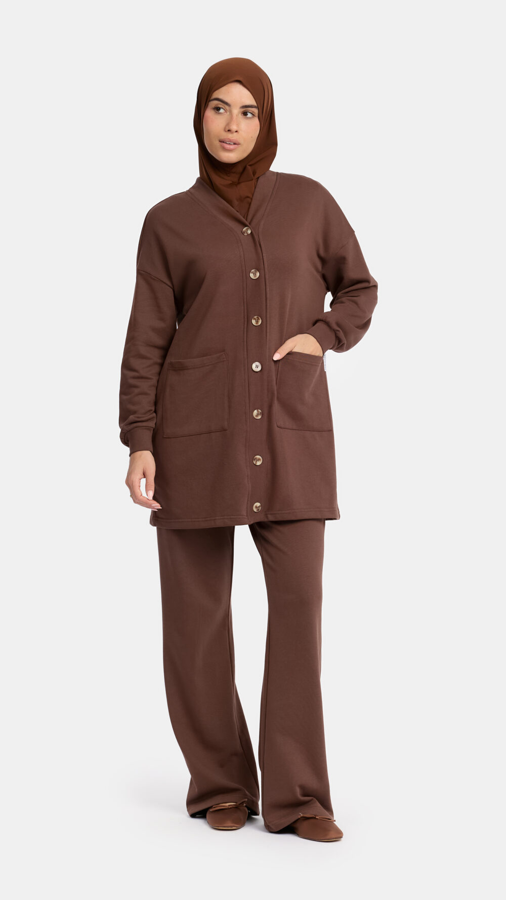 Sweater cozy set Dark Chocolate