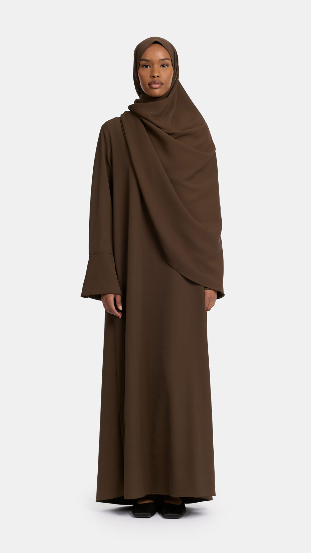Simplicity abaya Dark Chocolate