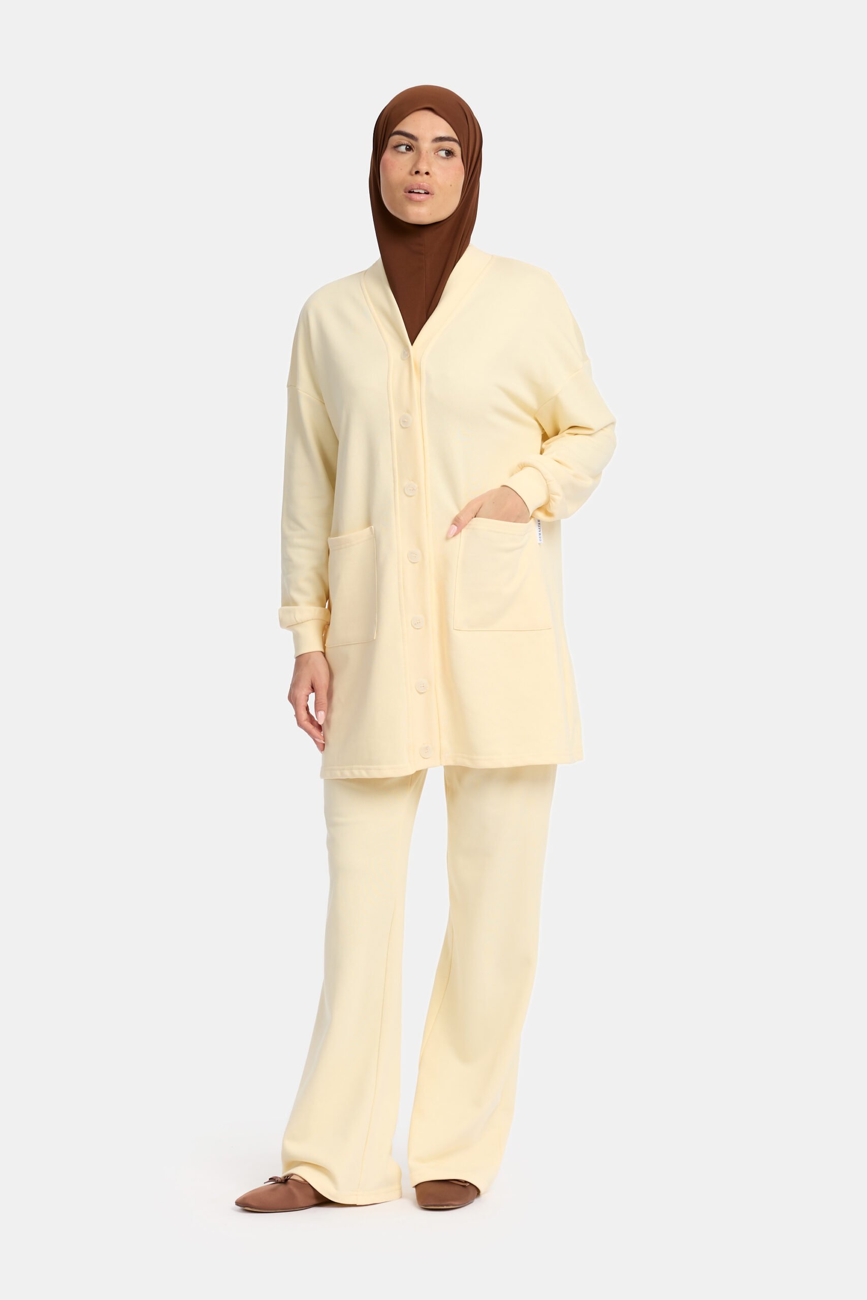 Sweater cozy set Butter Yellow