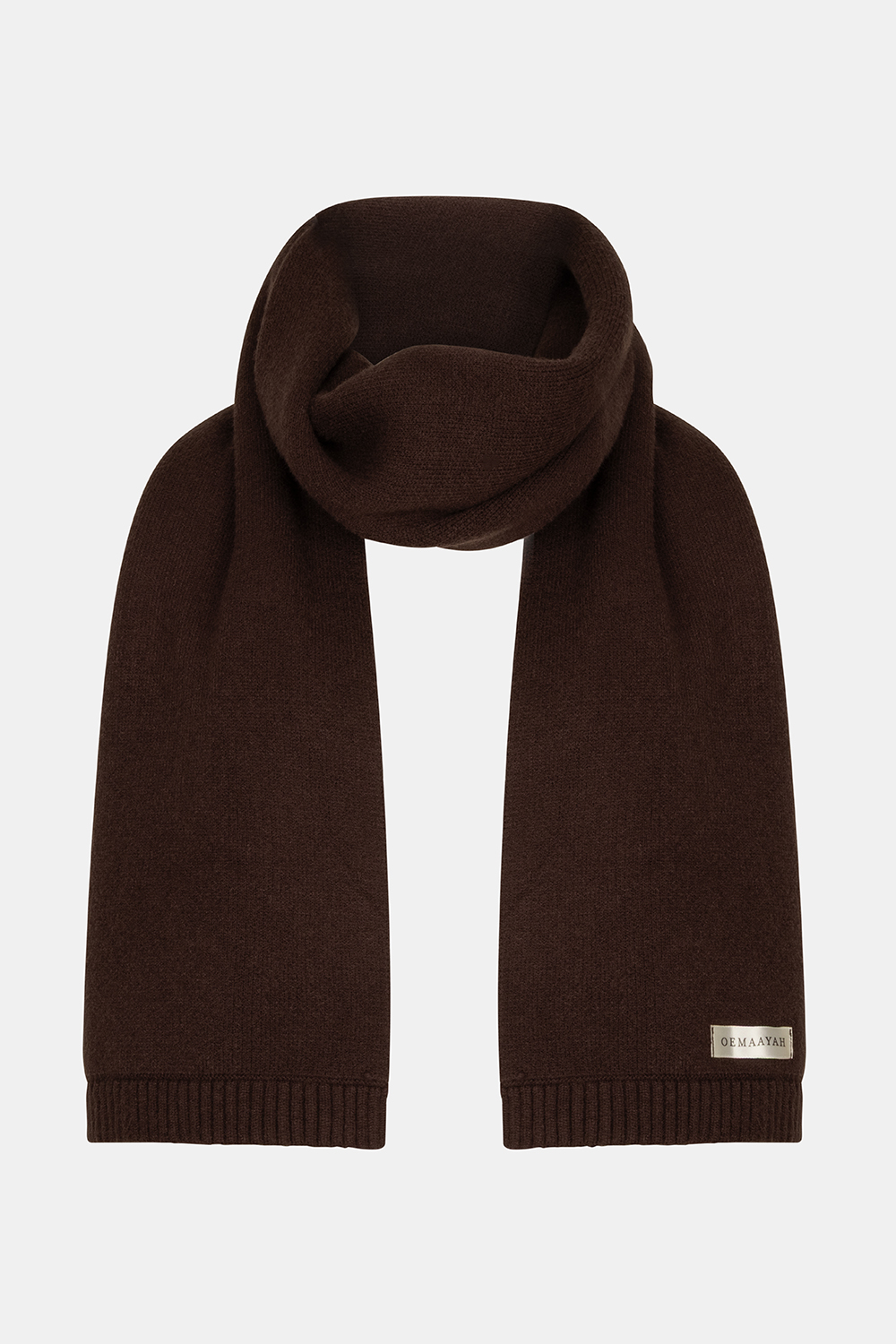 Tricot winter scarf Espresso - Afbeelding 3