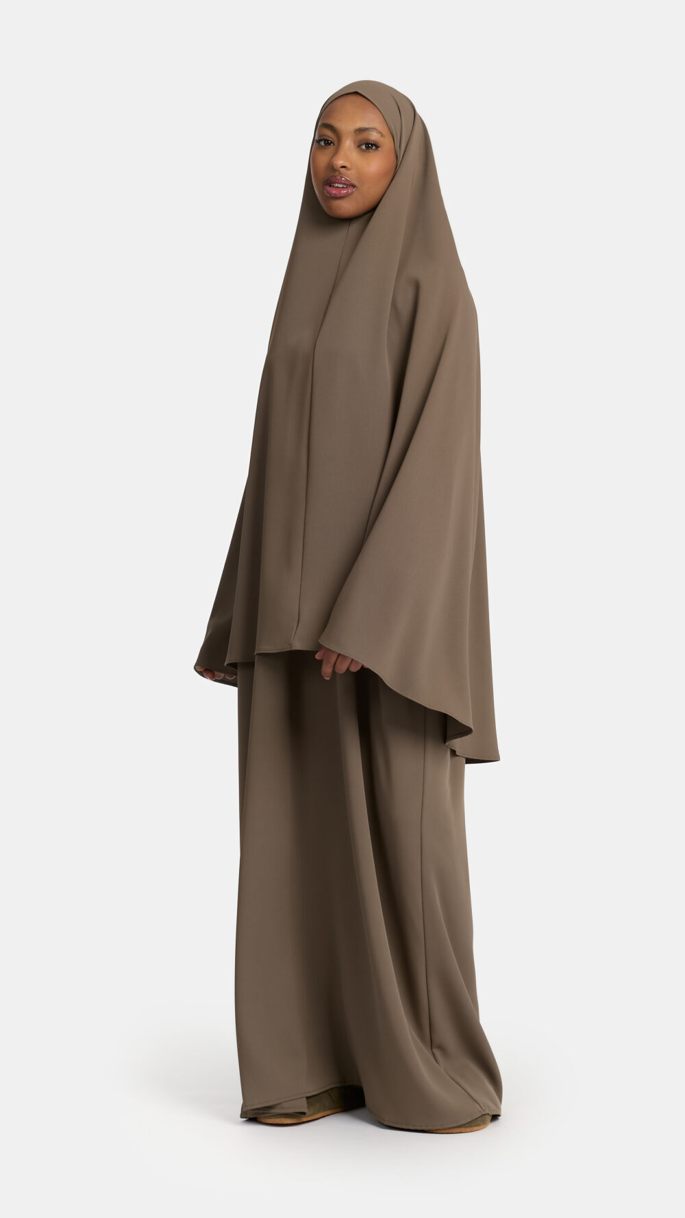 Heup khimar Dark Taupe (oversized)