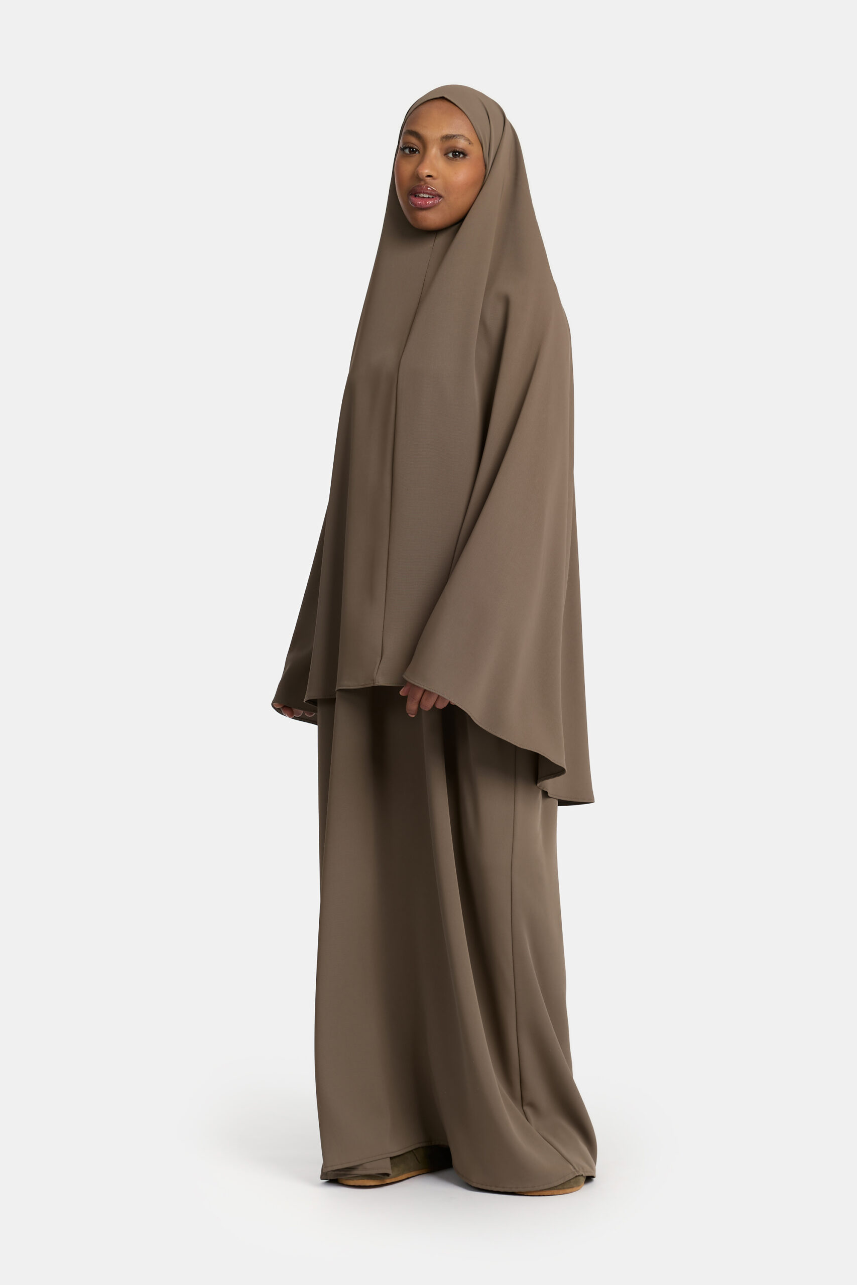 Heup khimar Dark Taupe (oversized)