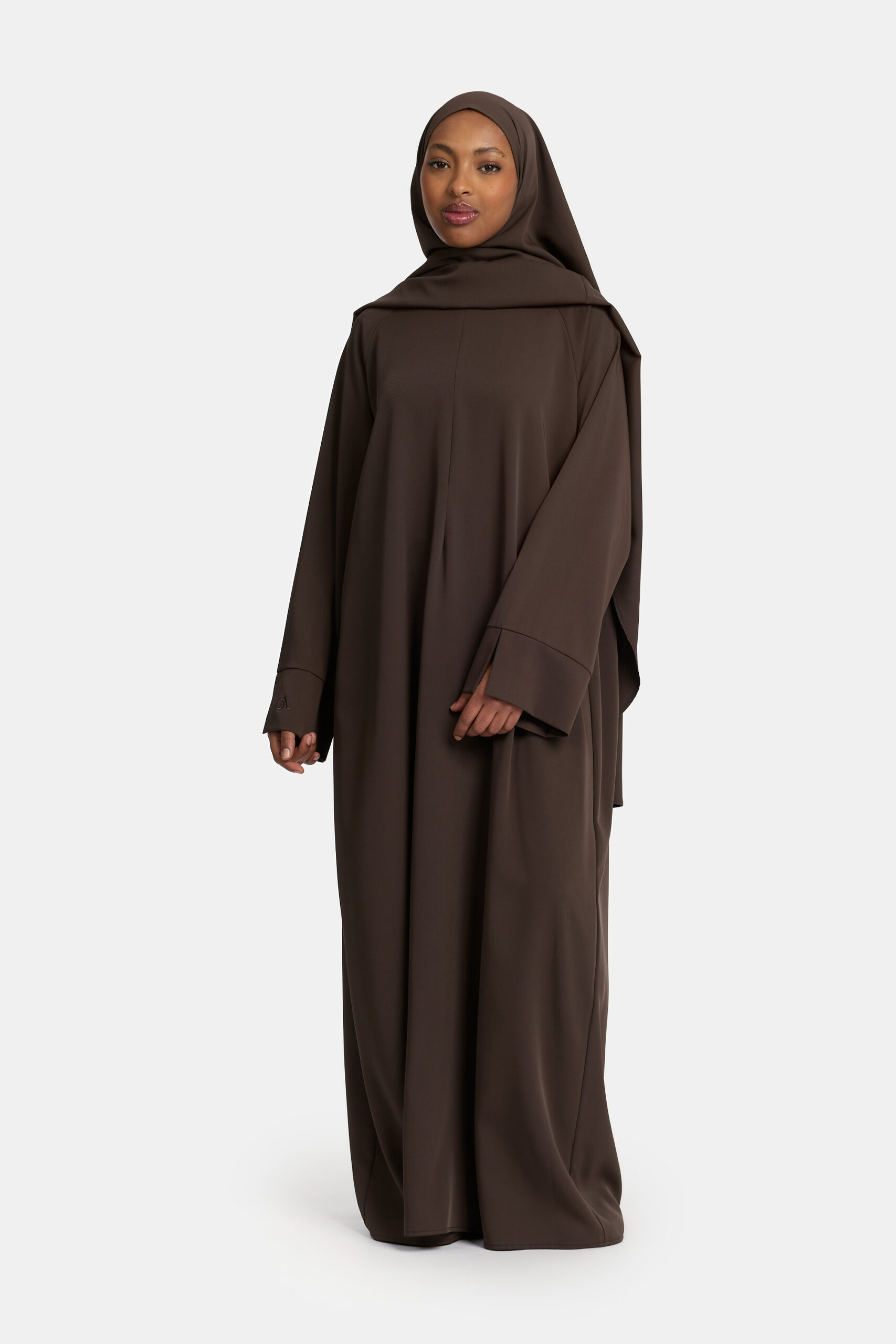 Oversized abaya Deep Brown - Afbeelding 2